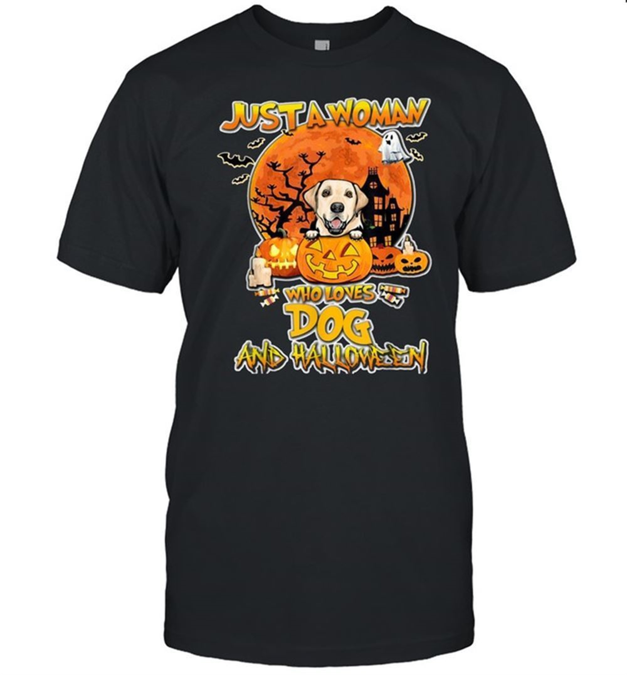 Labrador Just A Who Loves And Halloween Shirt