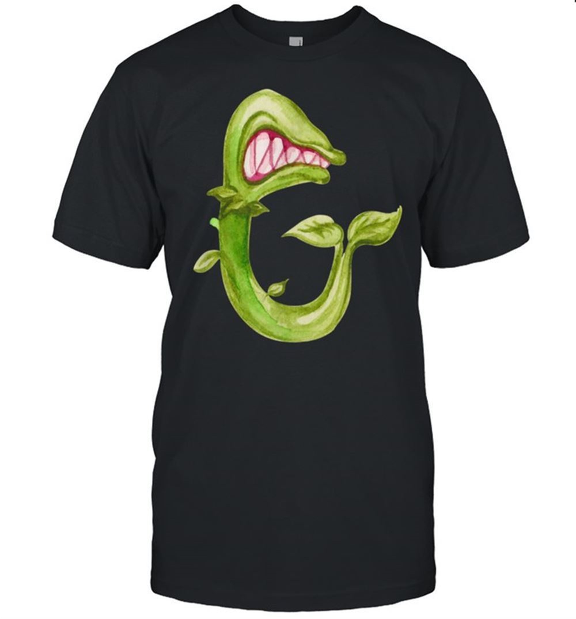 Large Flytrap Plant Ugly Mouth Letter G Halloween Costume Shirt