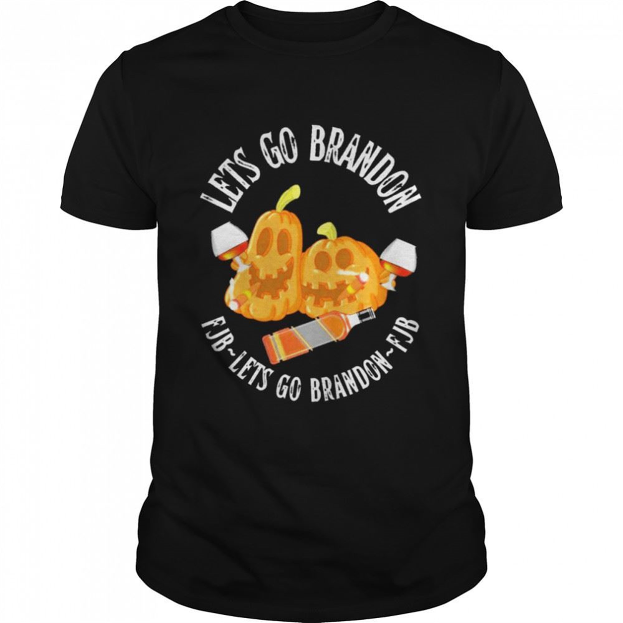 Lets Go Brandon Lets Go Brandon Boo Pumkin Halloween Thanksgiving T-shirt