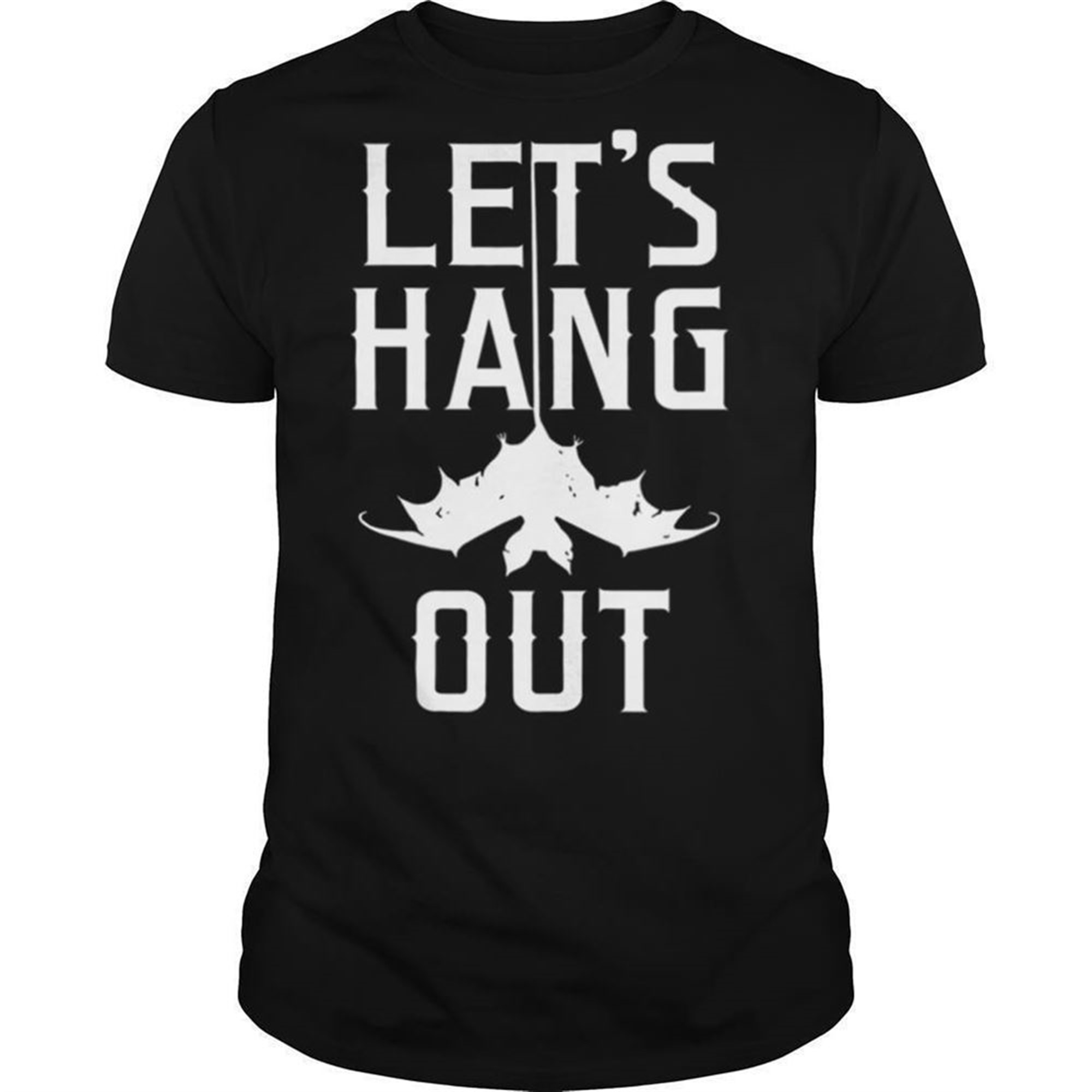 Lets Hang Out Vintage Bat Halloween Costume Party Idea Shirt