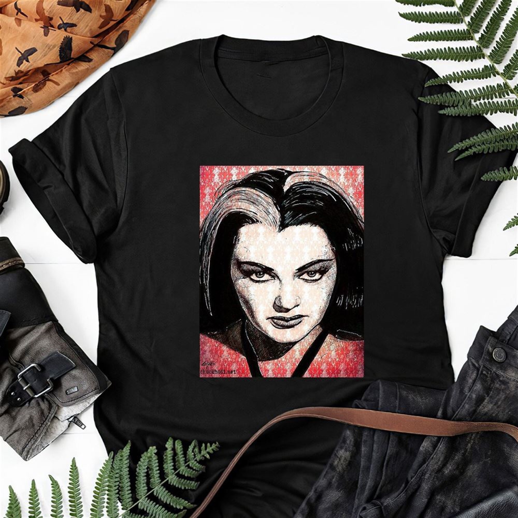 Lily Munster The Munsters Yvonne De Carlo Herman Munster Horror Halloween Gift Tee For Men Women Unisex T-shirt