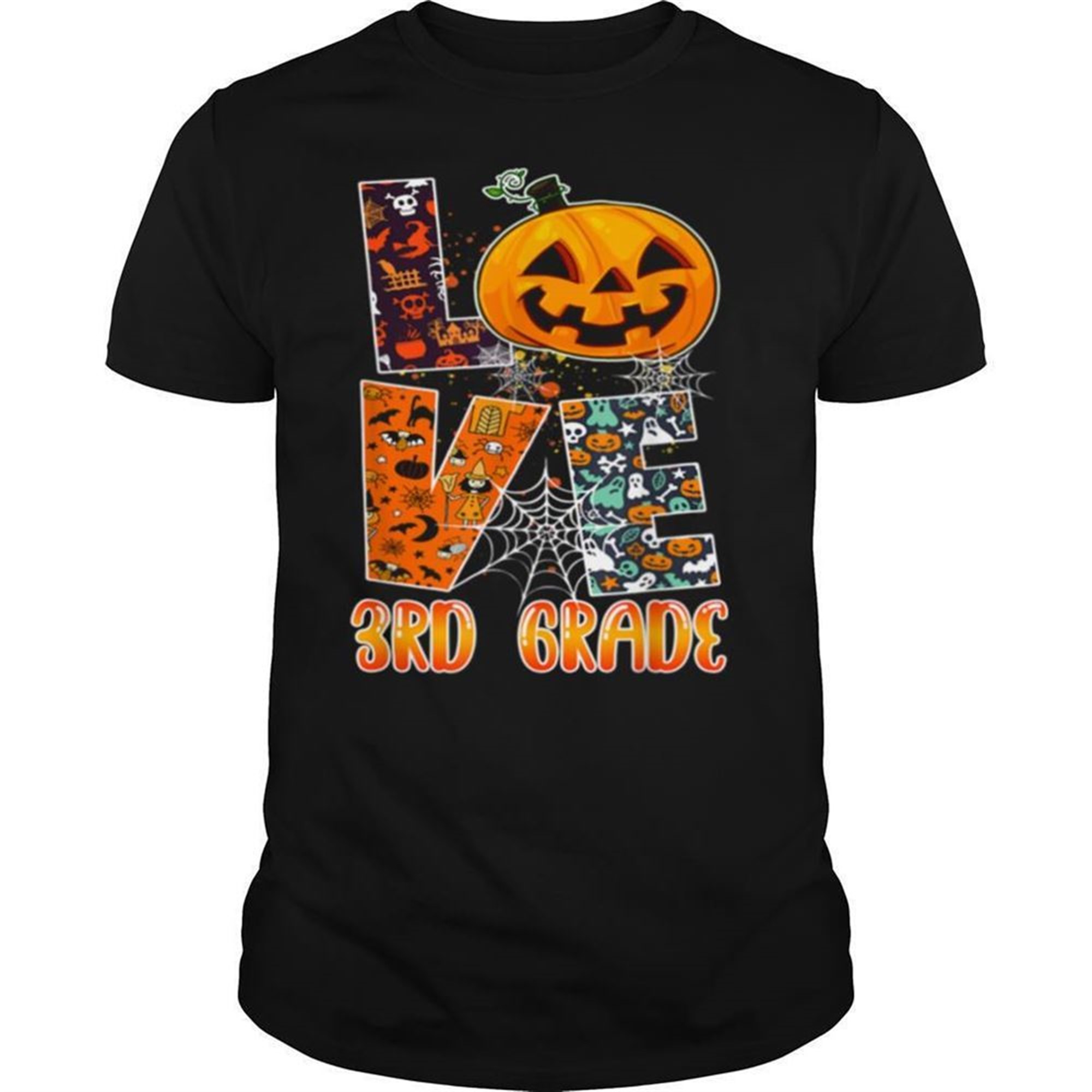 Love 3rd Grade Teacher School Halloween Costume Shirt