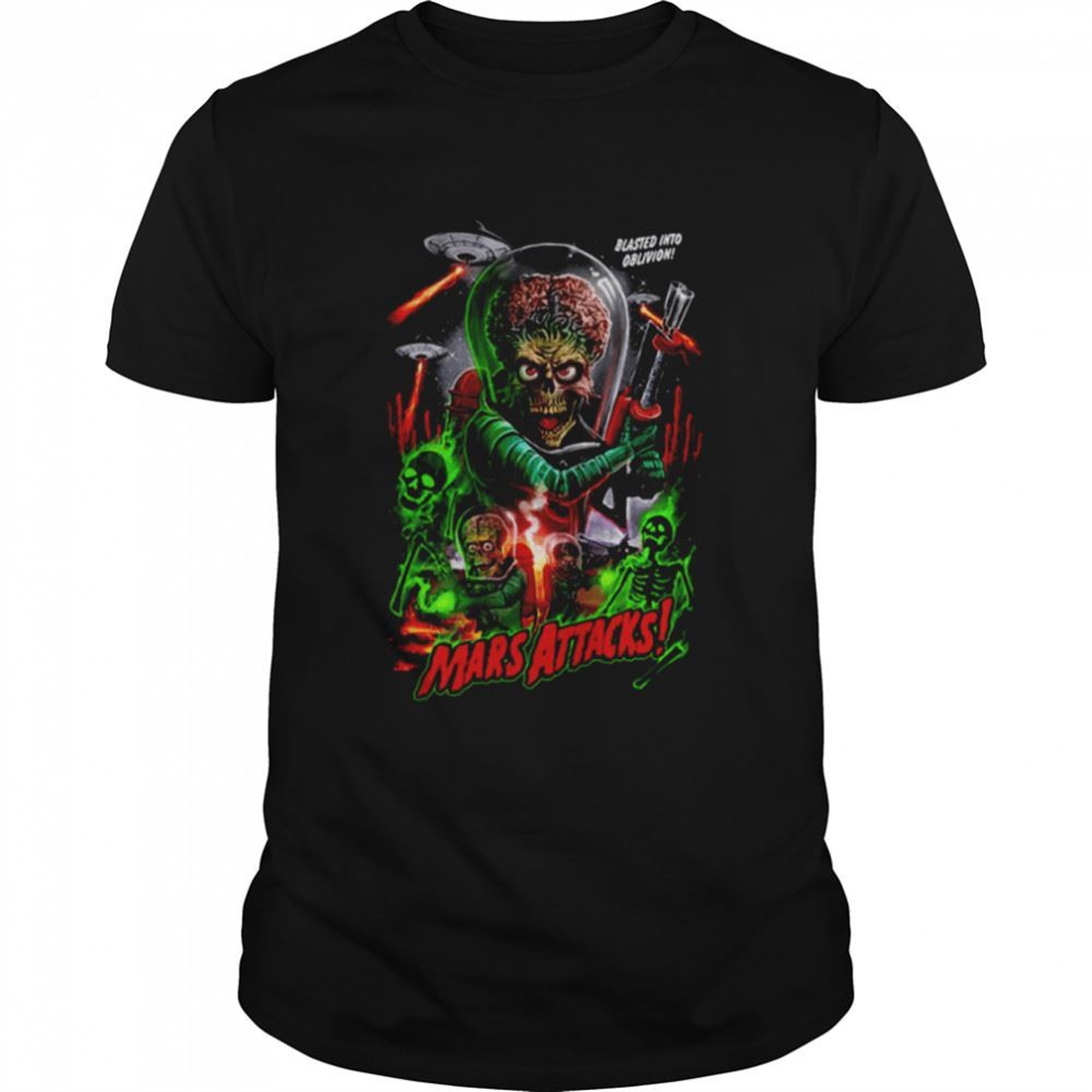 Mars Attacks Blasted Into Oblivion Halloween And Christmas Shirt