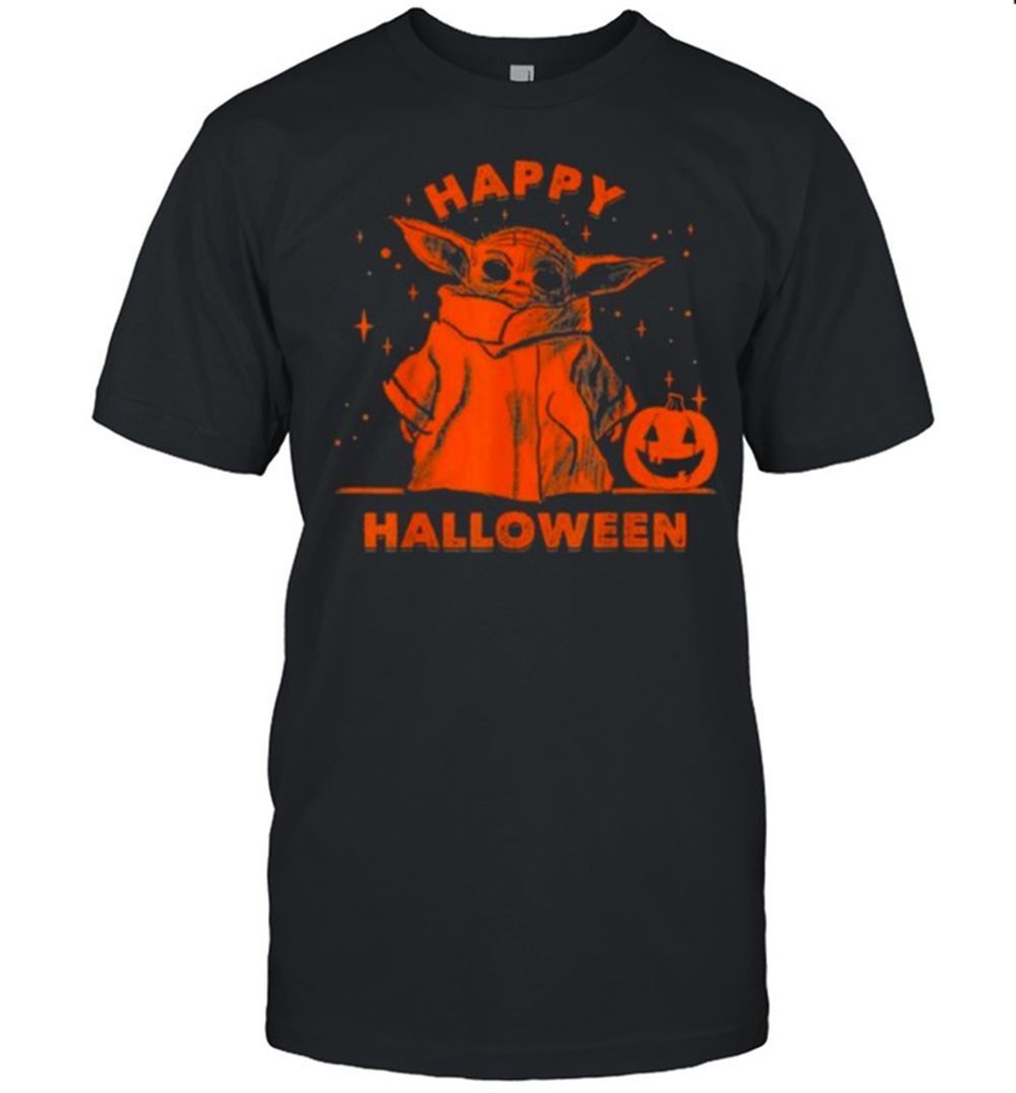 Master Yoda And Pumpkin Happy Halloween Shirt