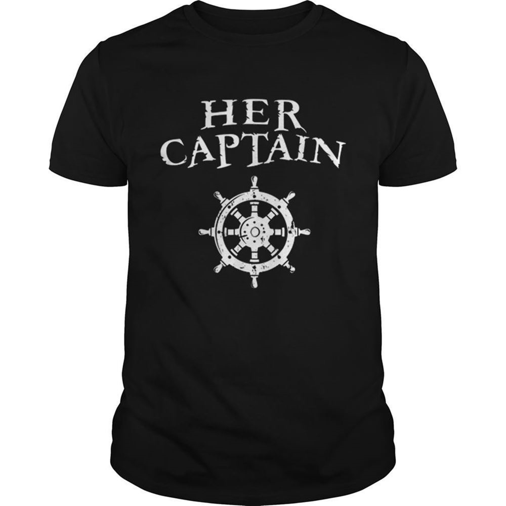 Mens Her Captain Funny Halloween Couples Matching Shirt