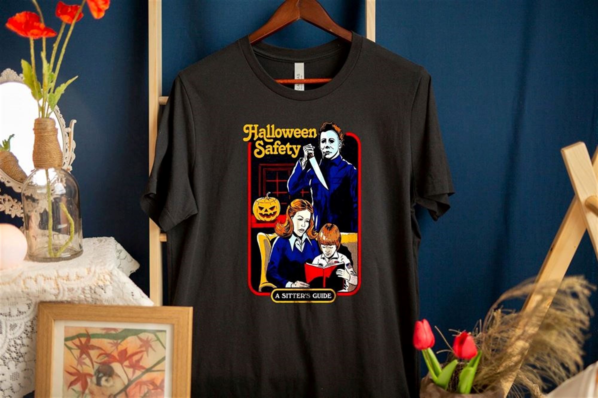 Michael Myers Halloween Safety A Sitters Guide Michael Myers T-shirt