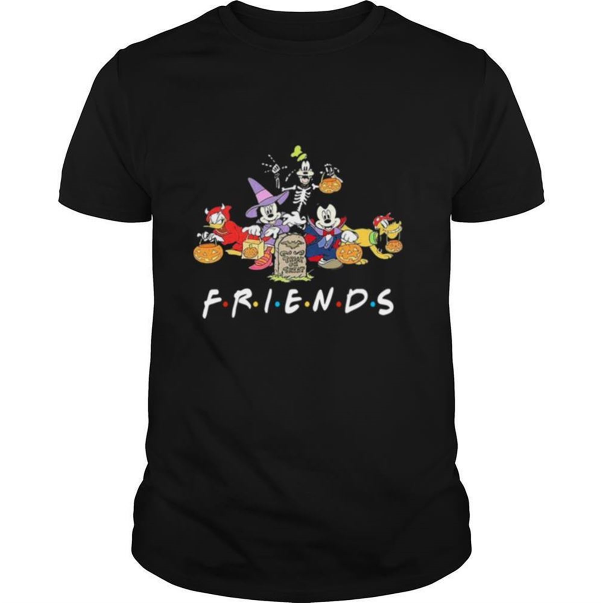 Mickey Mouse Friends Trick Or Treat Halloween Friends Shirt