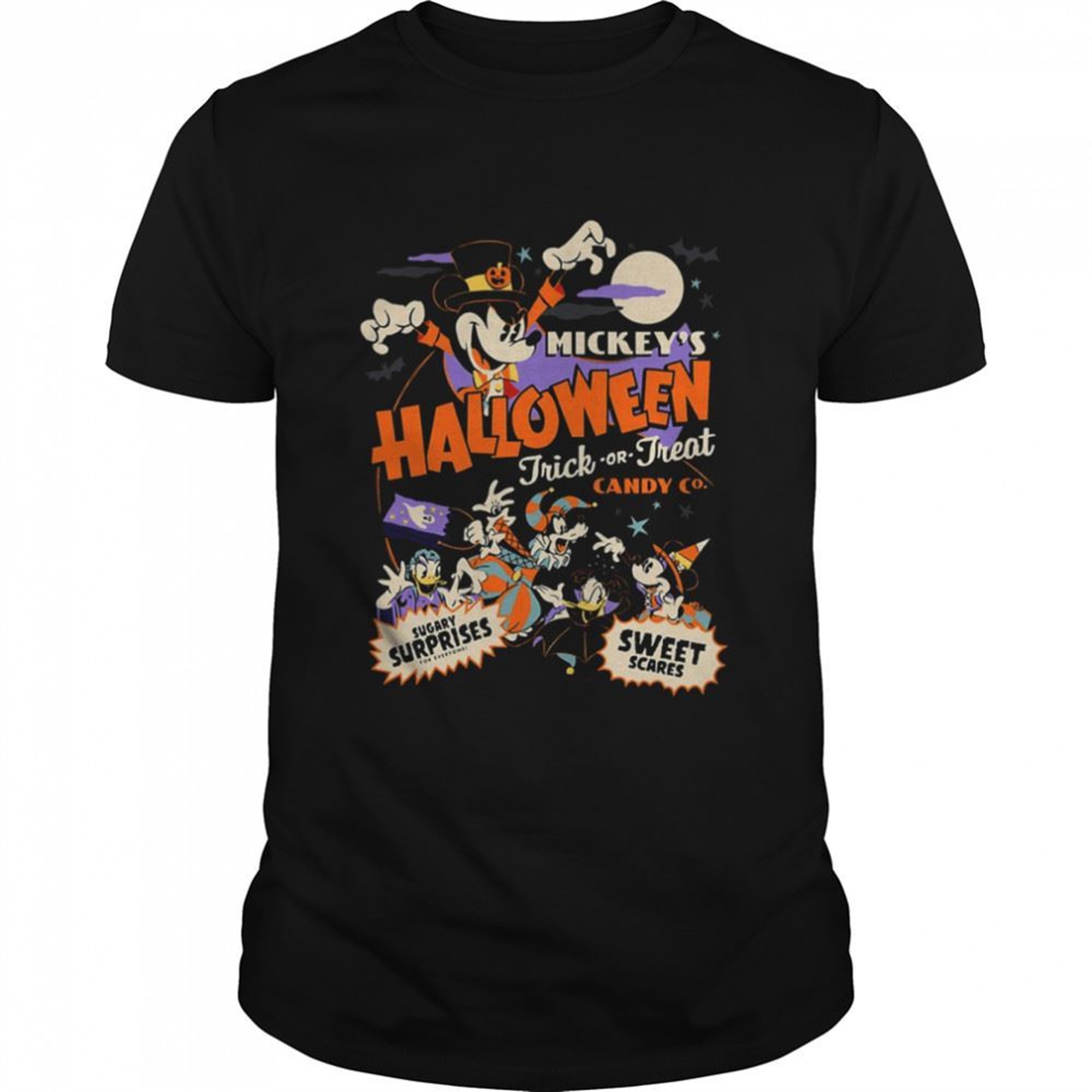 Mickeys Halloween Trick Or Treat Candy Sweet Scares Shirt