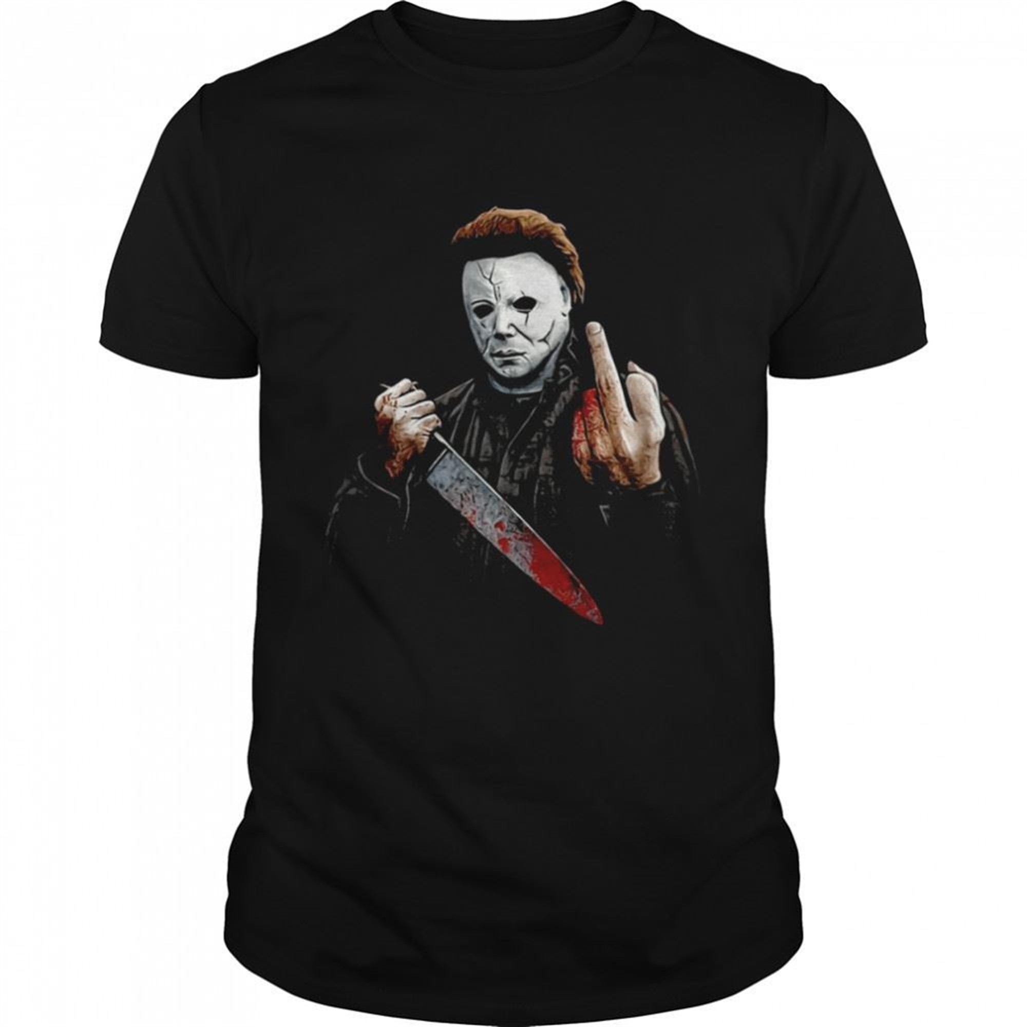 Middle Finger Michael Myers Scary Movie Halloween Shirt
