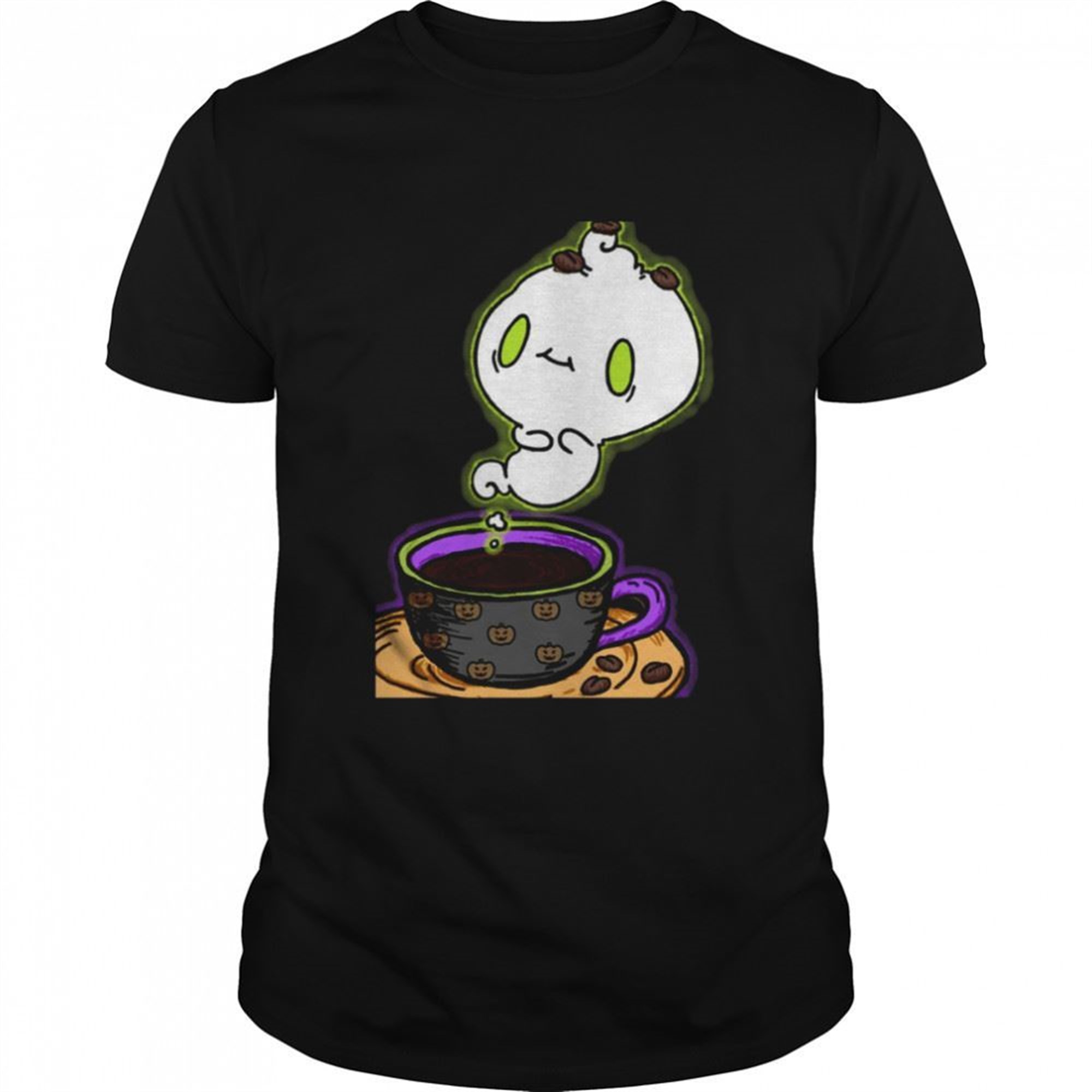 More Espresso Less Depresso Halloween Cute Ghost Shirt