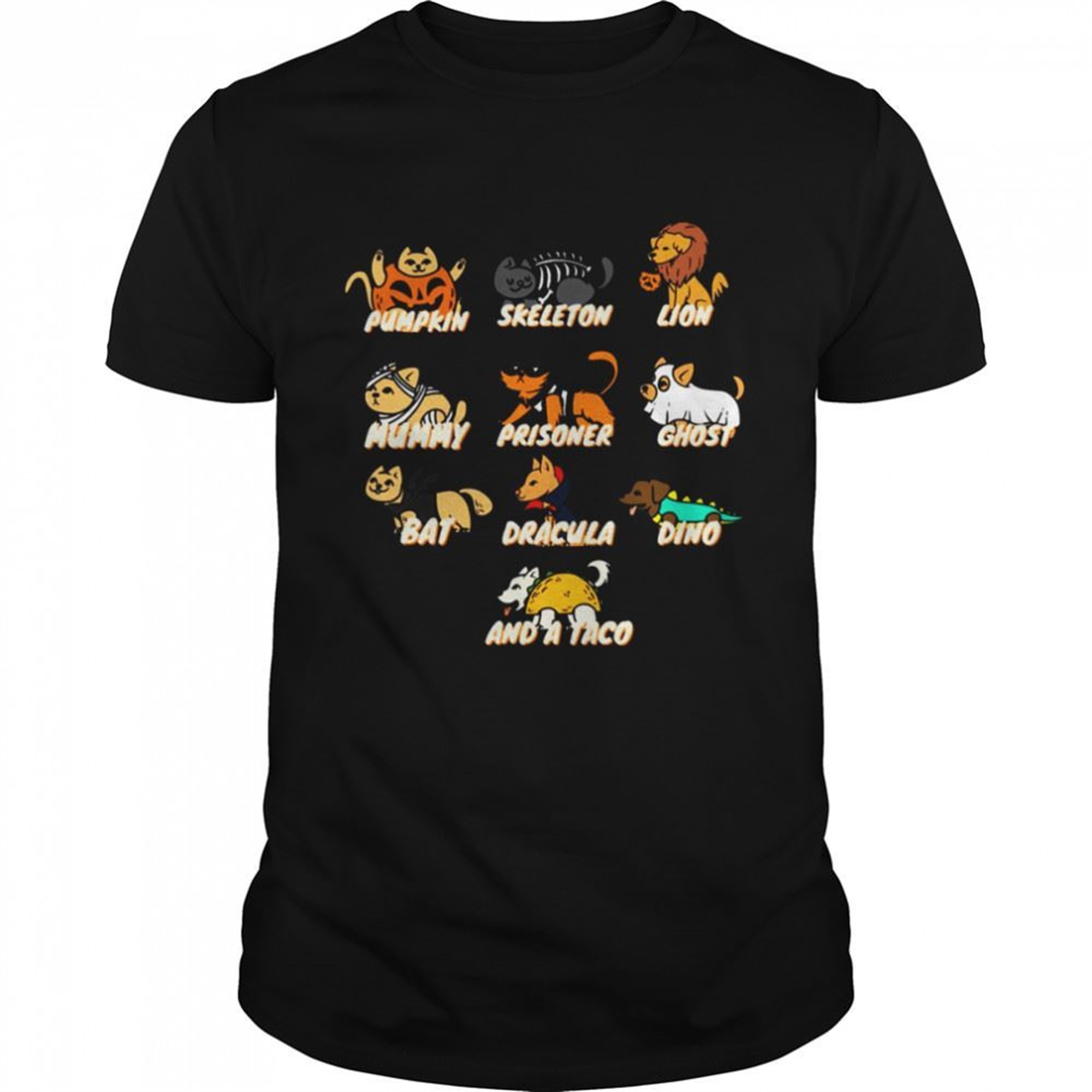 Multible Cute Lazy Halloween Costumes Shirt