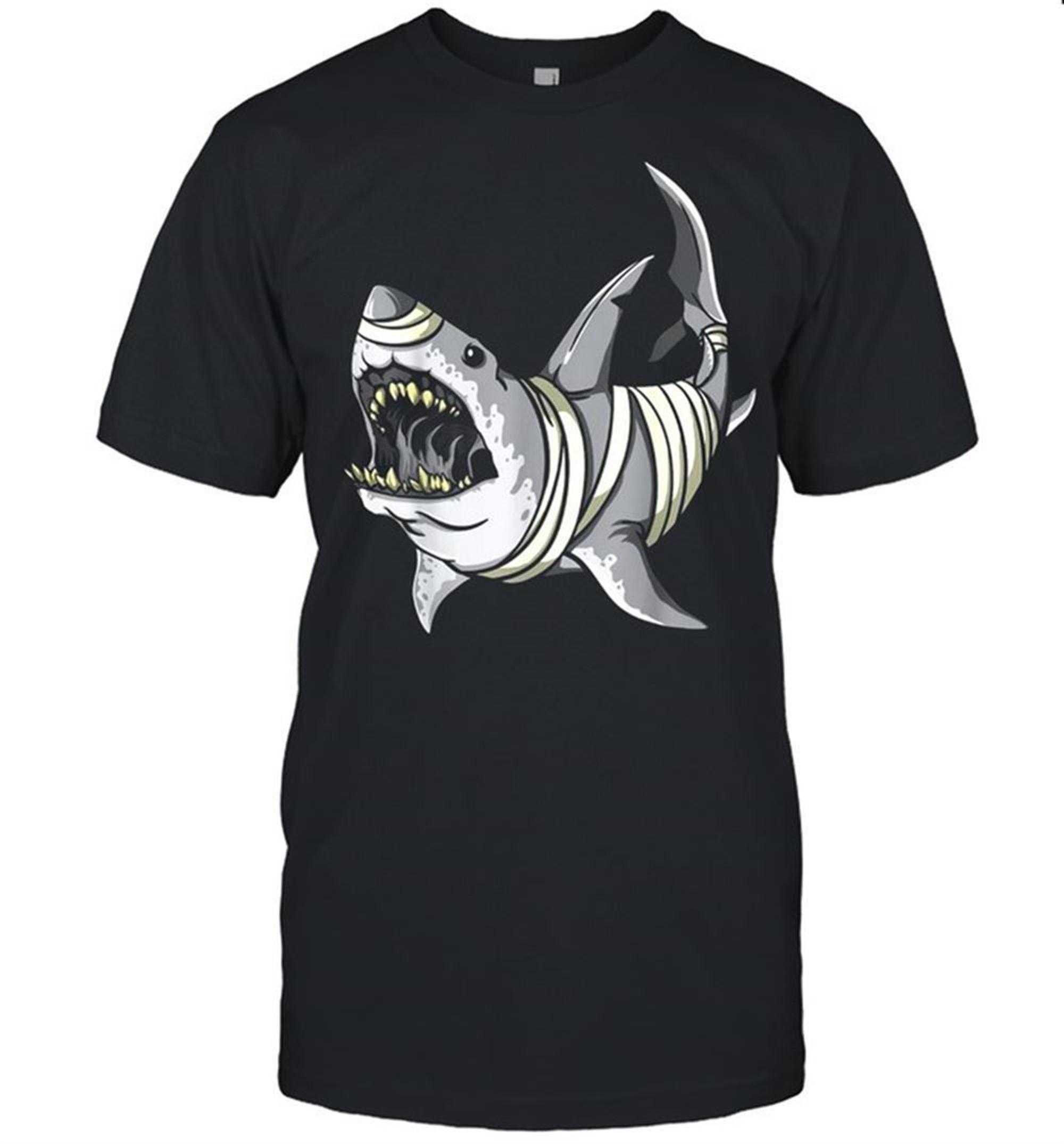 Mummy Shark Halloween Kostm Shirt Cool Great White Shark Shirt