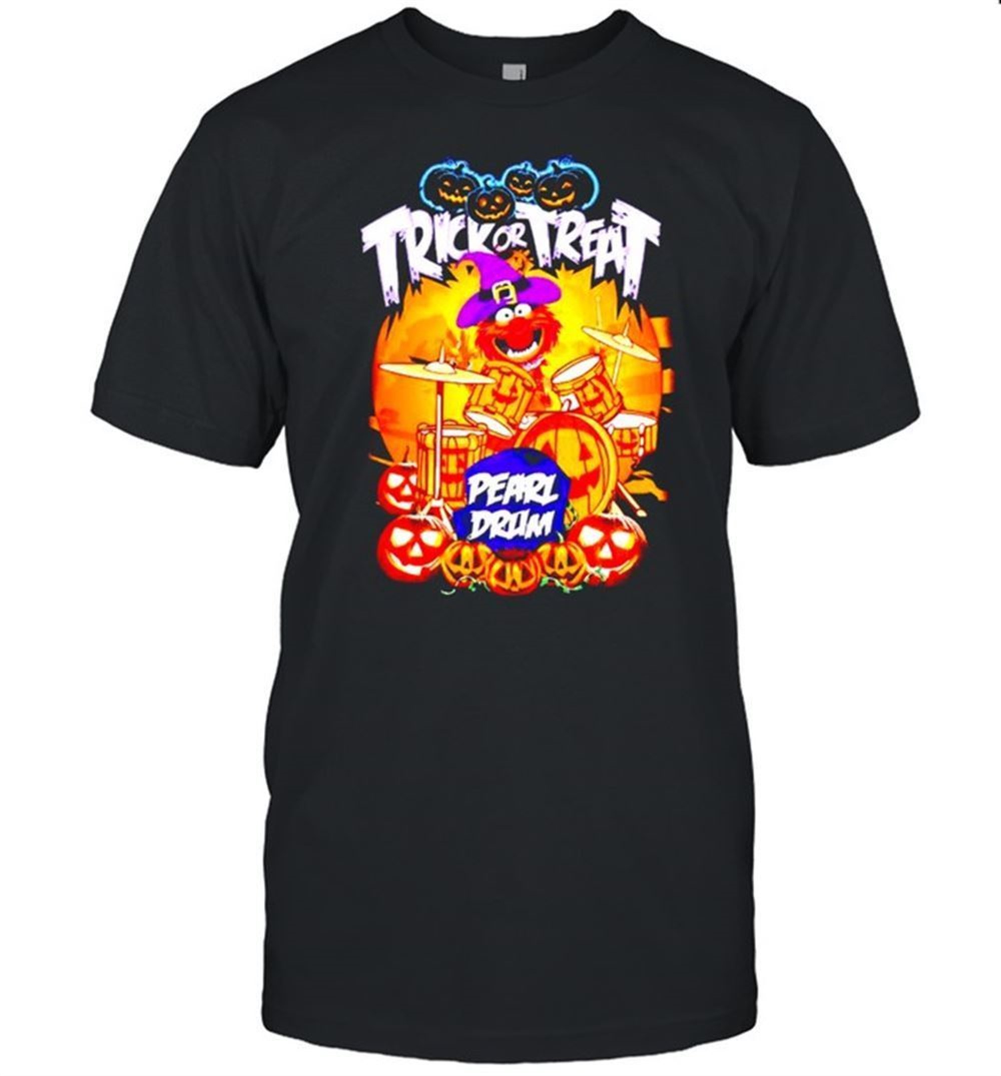 Muppet Trick Or Treat Pearl Drum Halloween Shirt