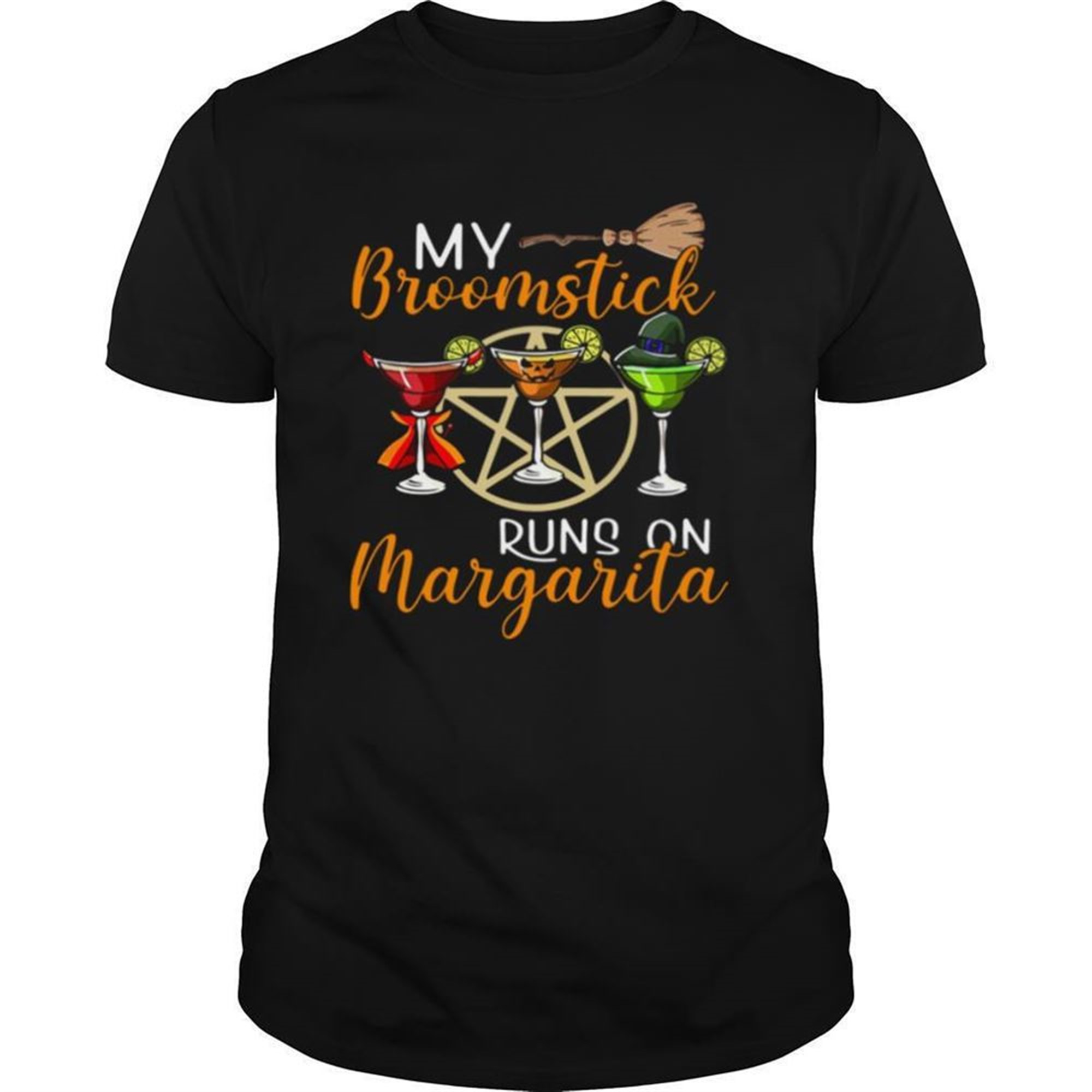 My Broomstick Runs On Margarita Supernatural Halloween Shirt