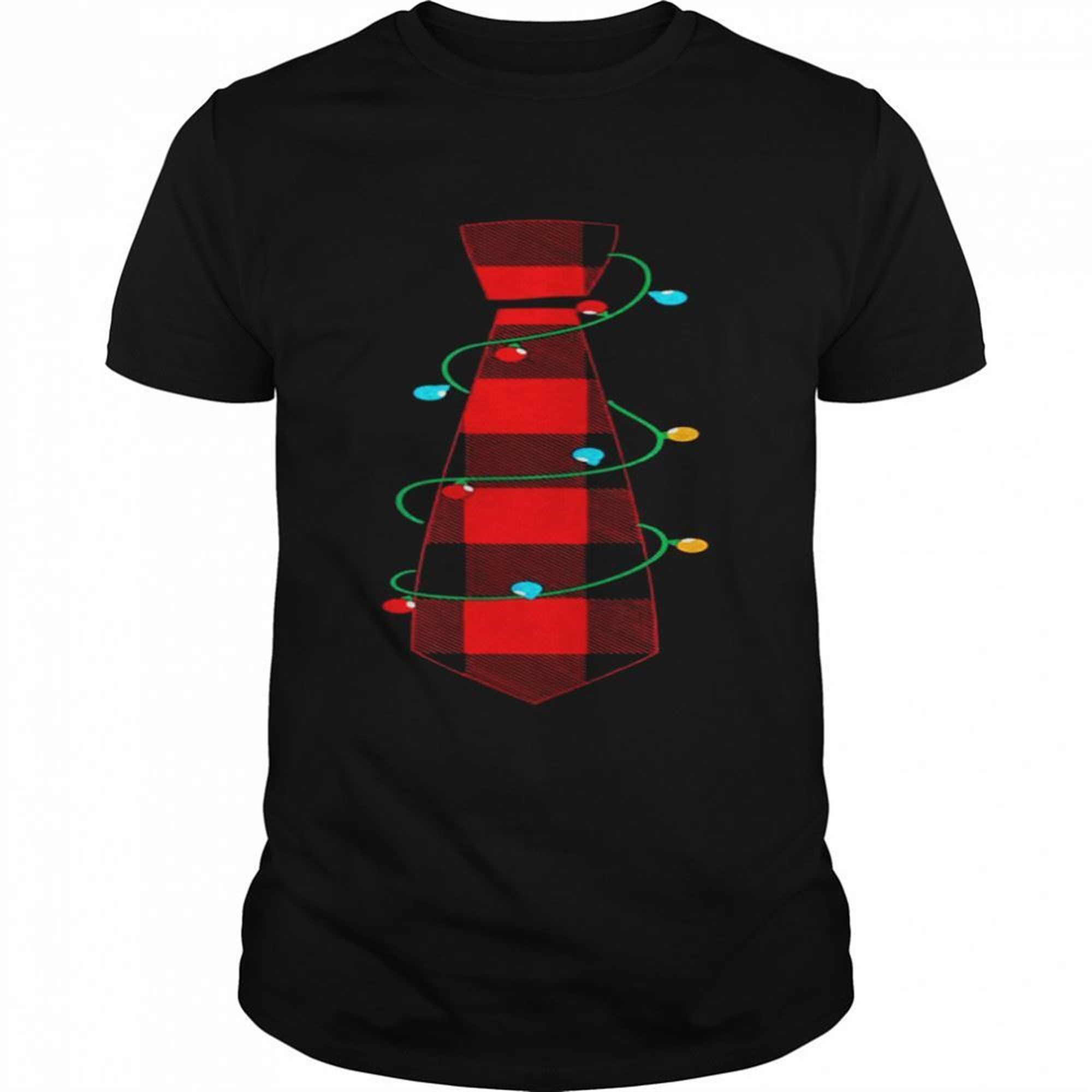 My Christmas Lights Tie Pajama Xmas Halloween Shirt