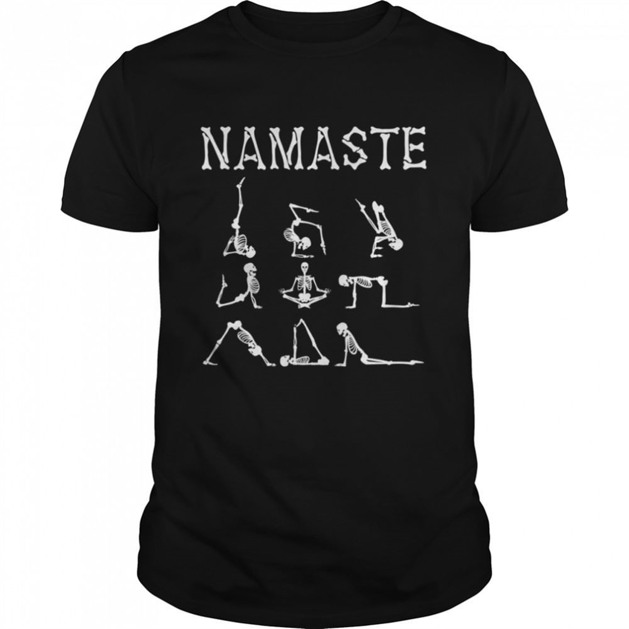 Namaste Skeleton Yoga Lover Costume Gift Halloween Shirt