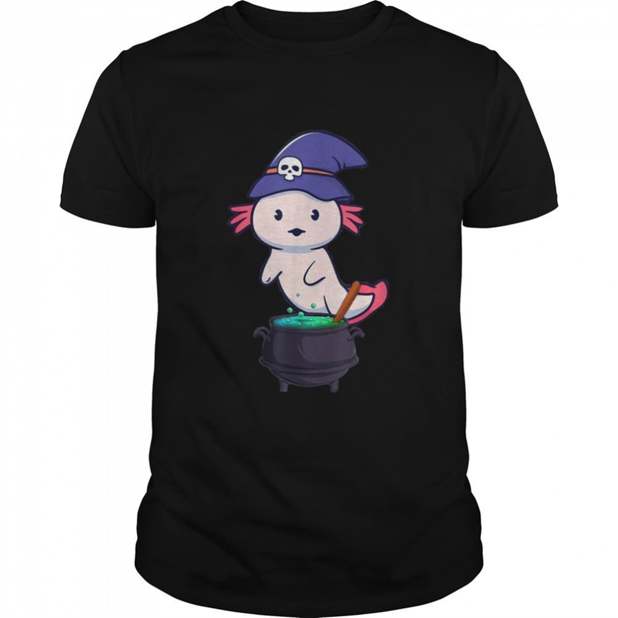 Nette Axolotl Hexe Halloween Axolotl Mdchen Jungen T-shirt