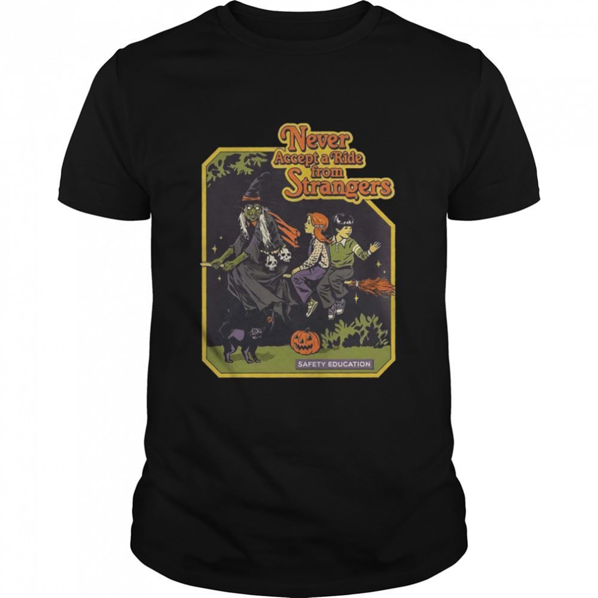 Never Accept The Ride From Stranger 90s Halloween Retro Halloween Shirt