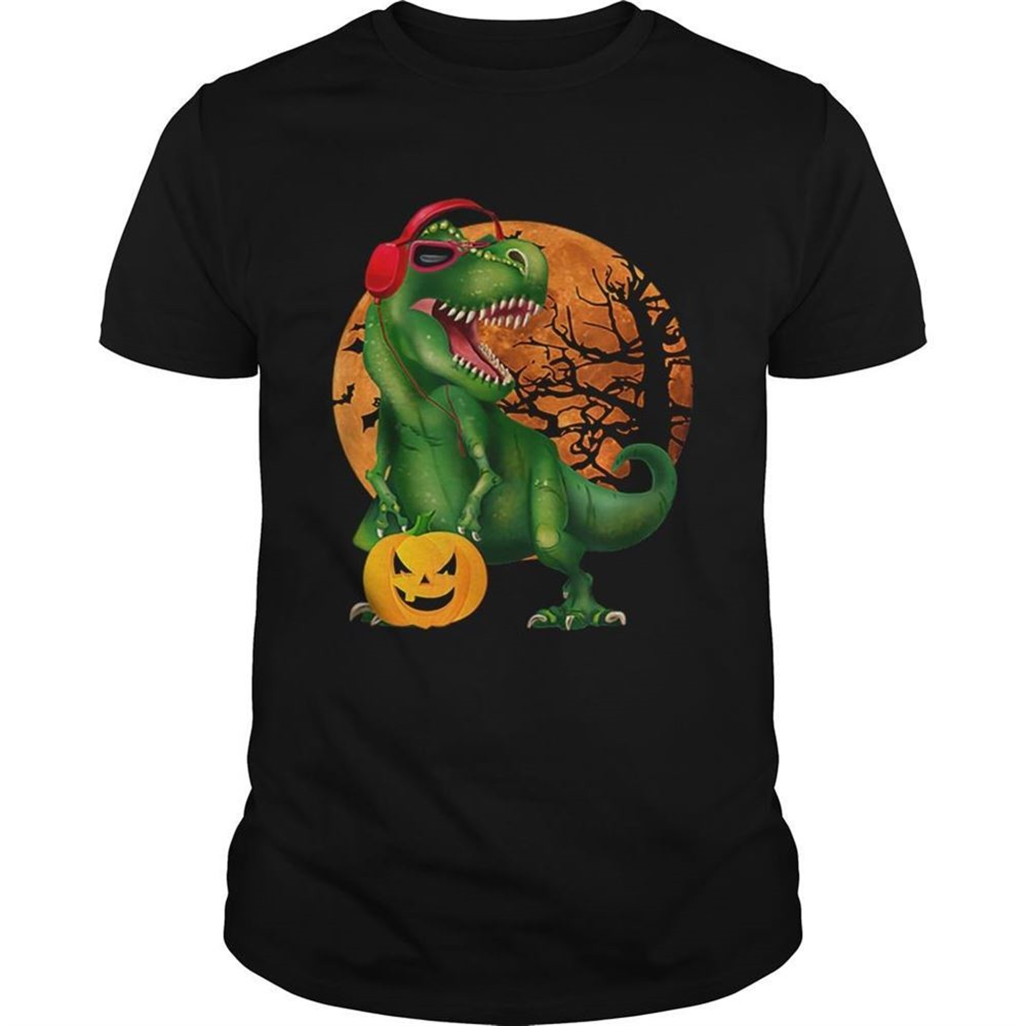 Nice Halloween T Rex Dinosaur Halloween Pumpkin Gift Boys Shirt