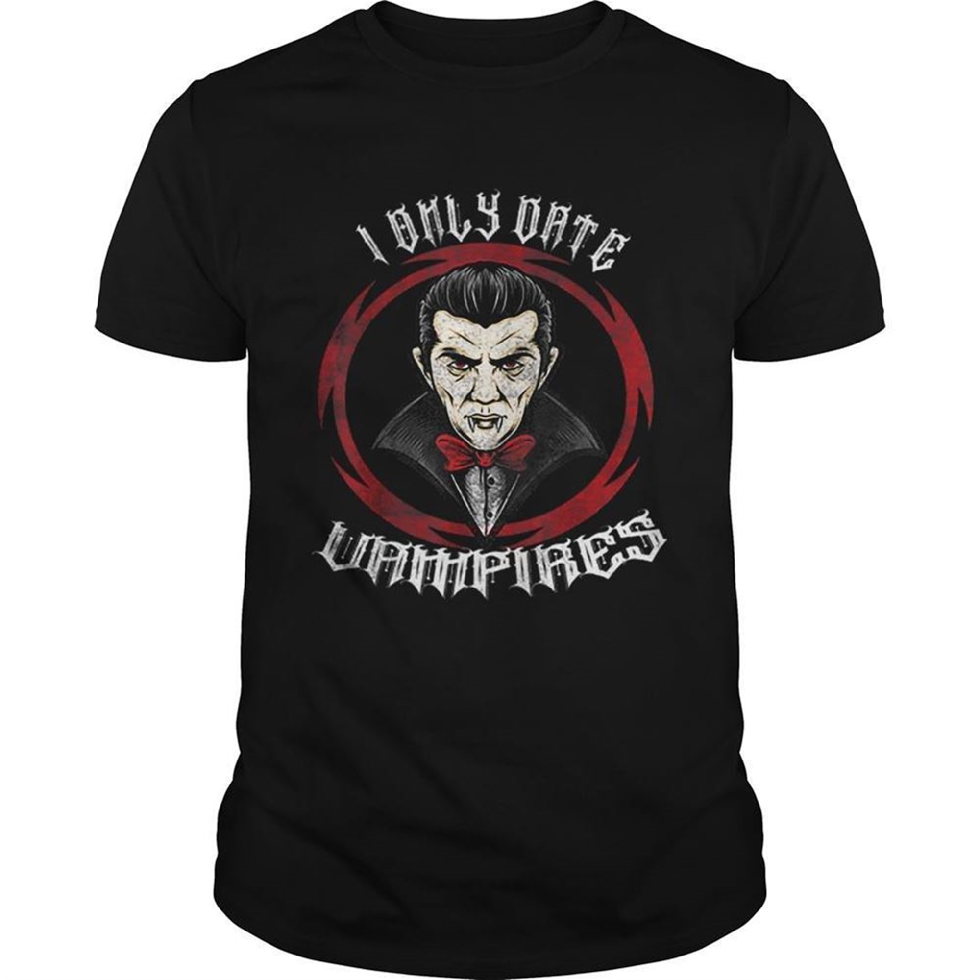 Nice I Only Date Vampires Halloween Dracula Shirt