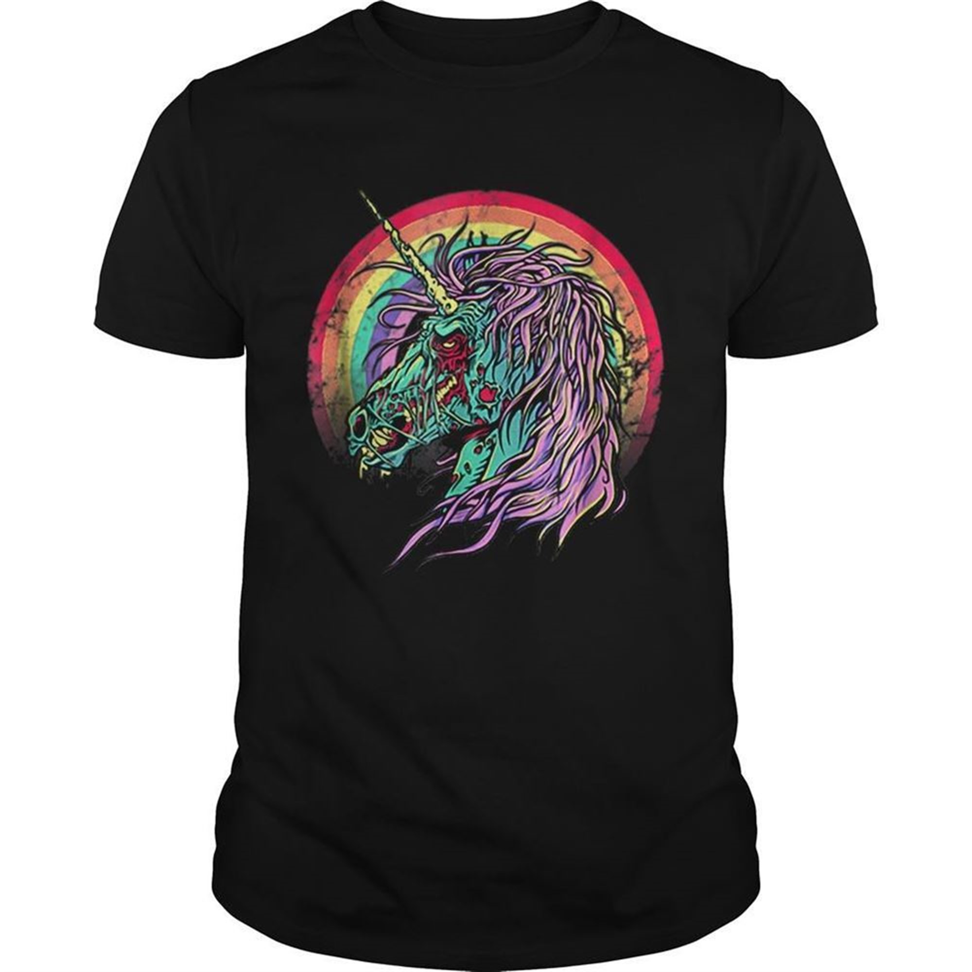 Nice Zombie Unicorn Unicorn Halloween Shirt