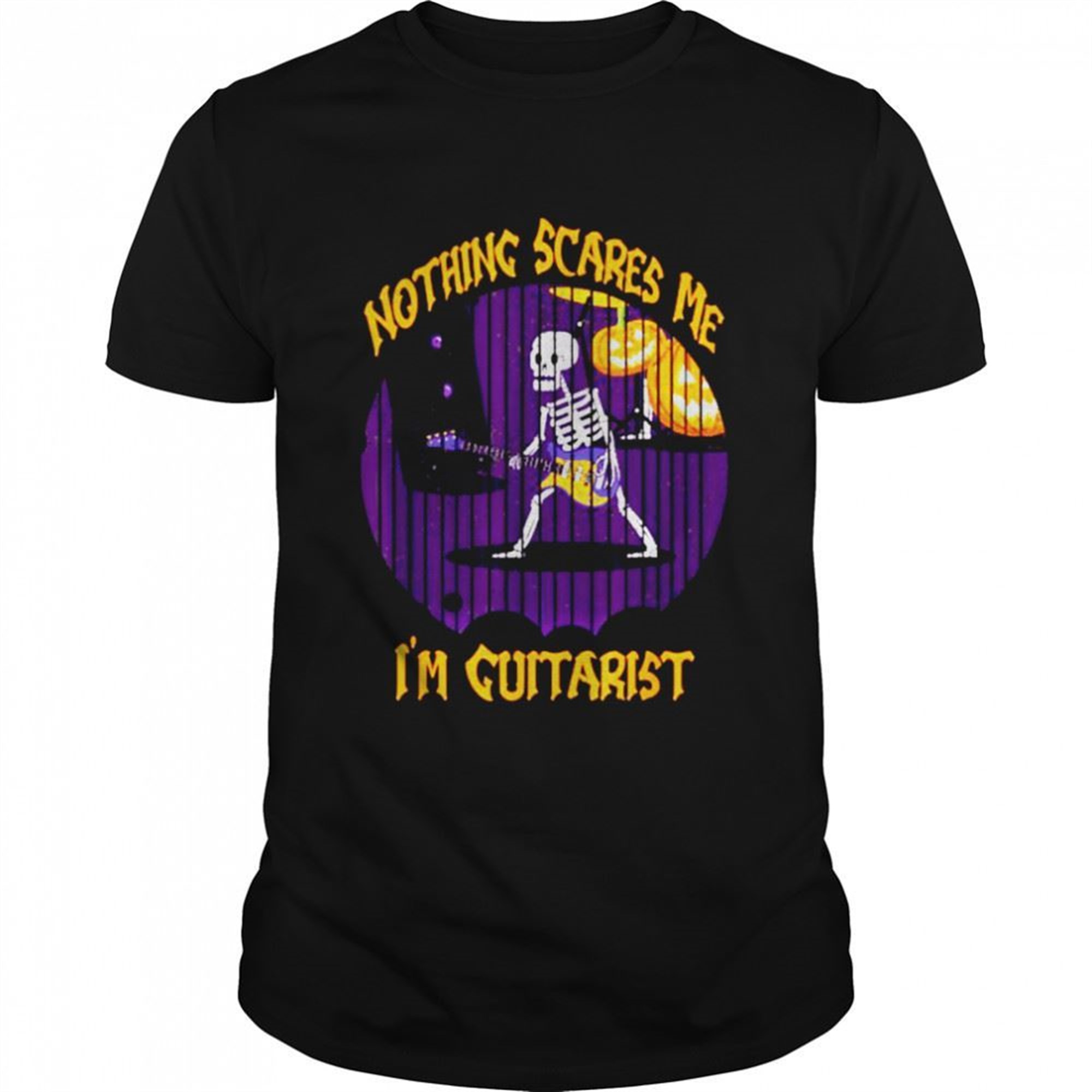 Nothing Scares Me Im Guitarist Funny Halloween Costume T-shirt