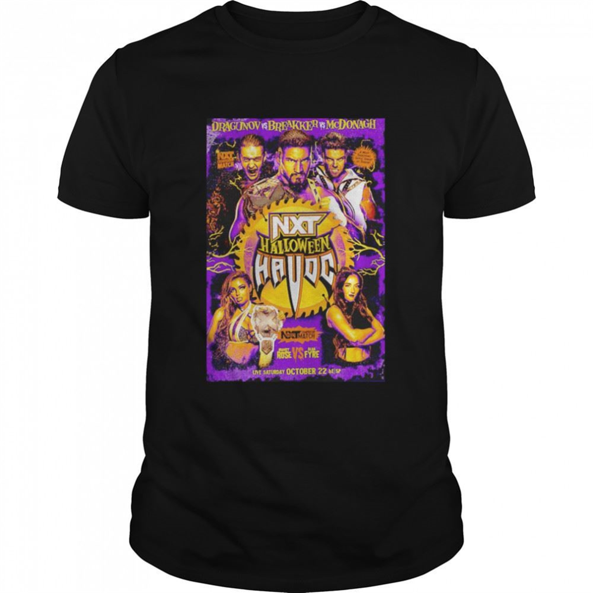 Nxt Havoc Halloween Dragunov Vs Breakker Vs Mcdonagh Shirt