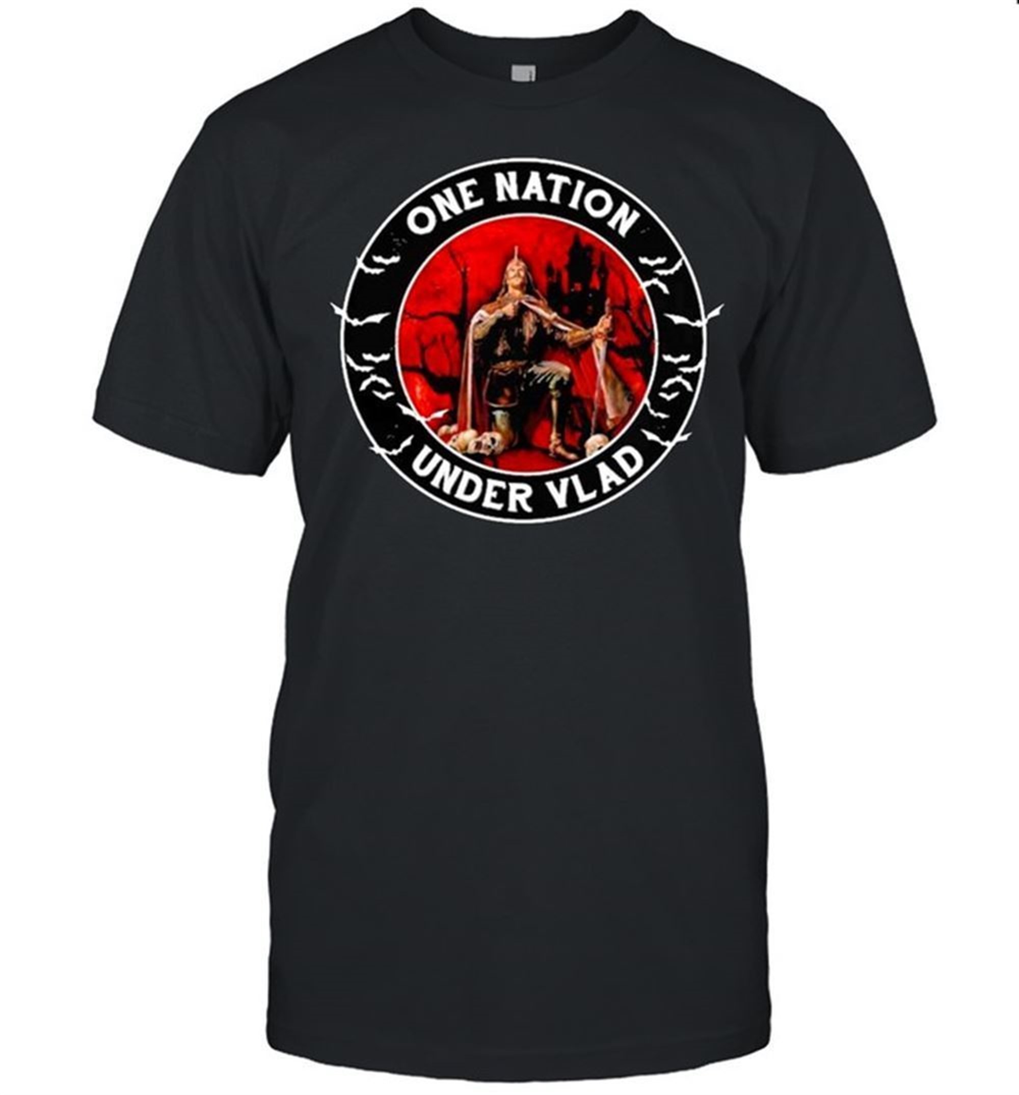 One Nation Under Vlad Blood Moon Halloween Shirt