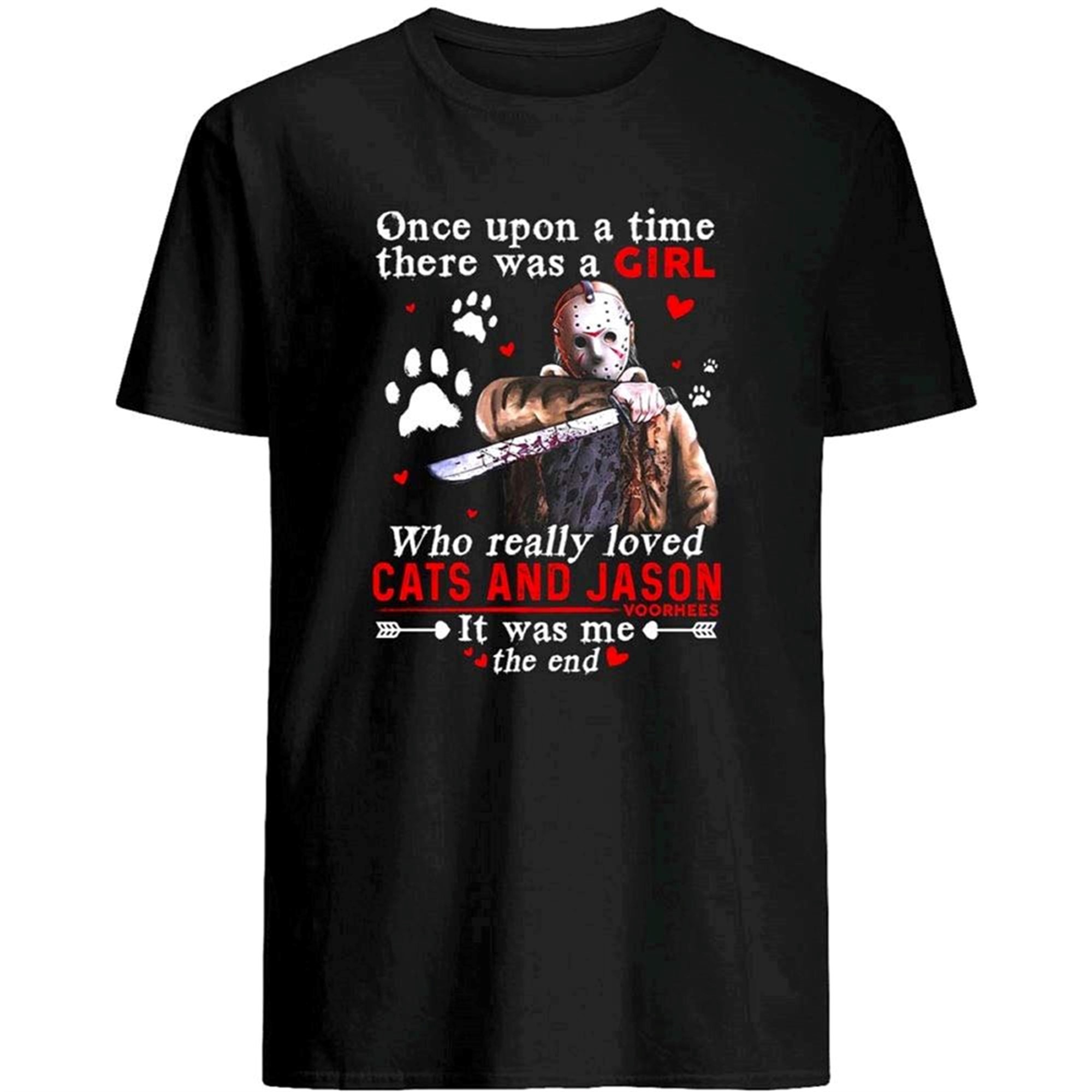 One Upon A Time There Was A Girl Who Really Loved Ct And Jason Fun Halloween Horror Gift Graphic Tee T Shirt