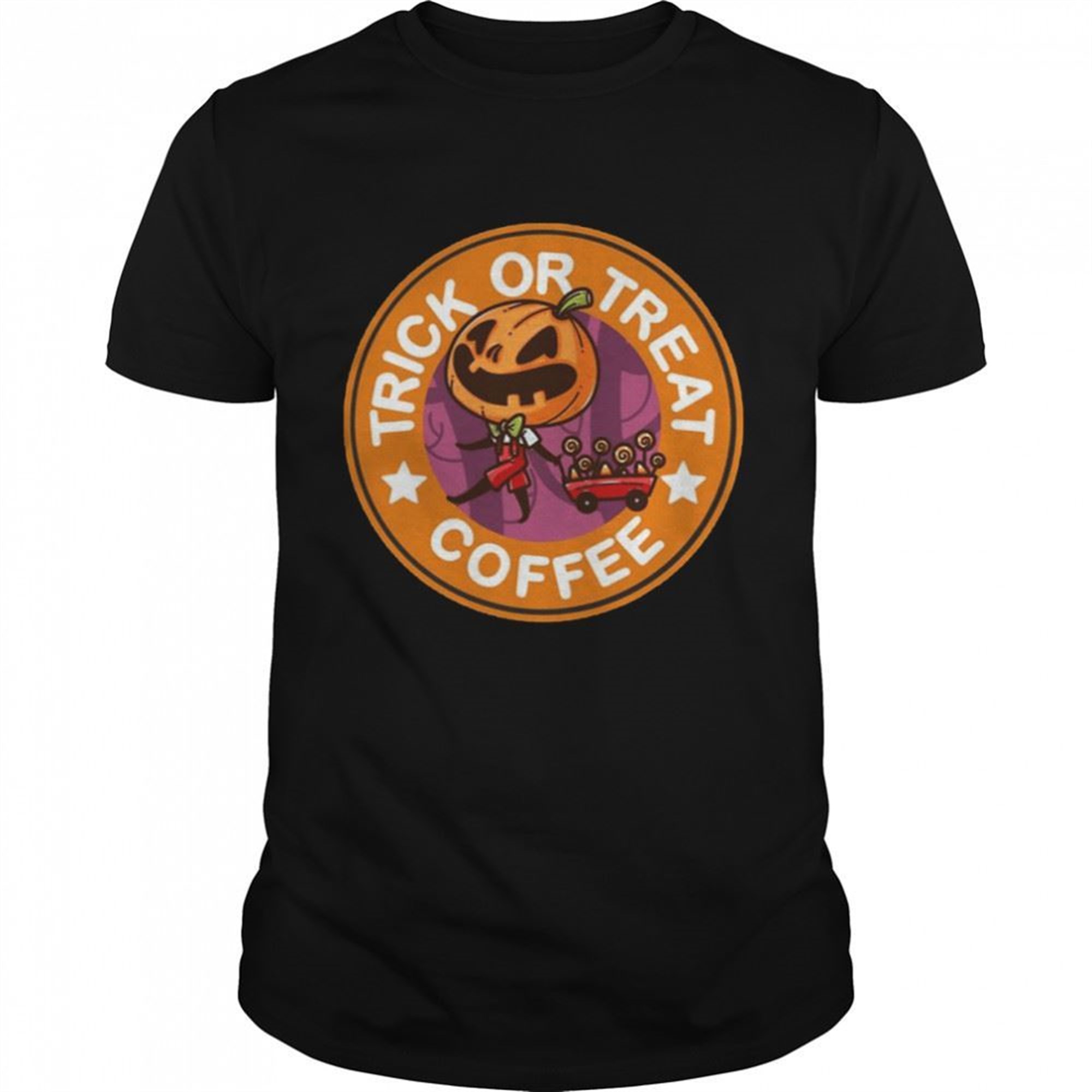 Orange Logo Halloween Trick Or Treat Coffee Shirt