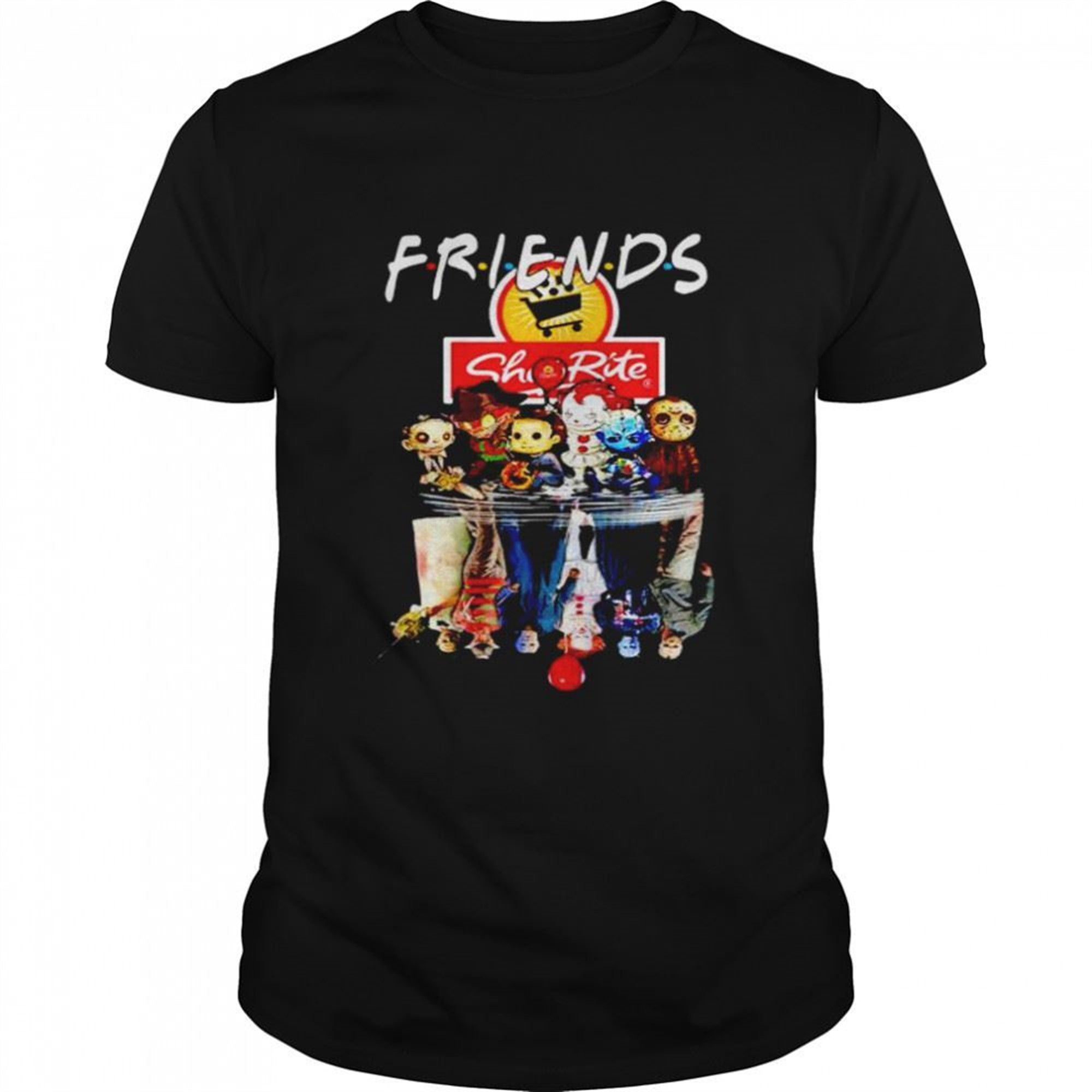 Original Horror Halloween Chibi Shoprite Friends Water Mirror Shirt