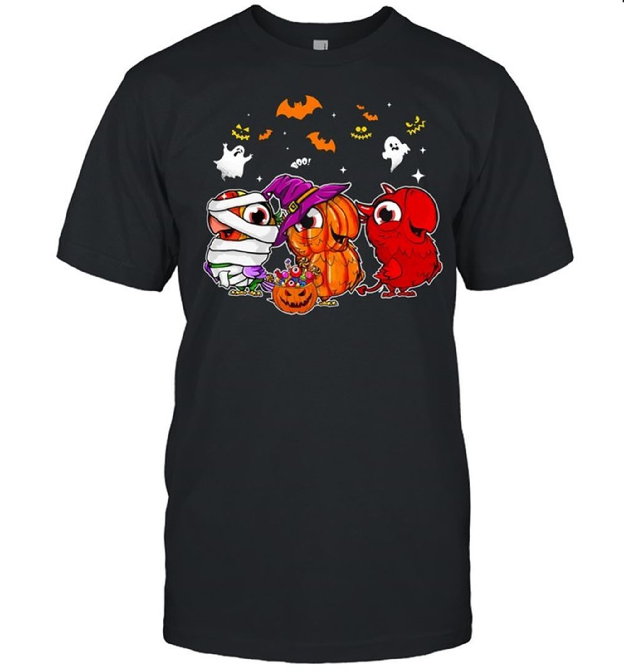 Parrot Scare And Parrot Lovers Halloween Shirt