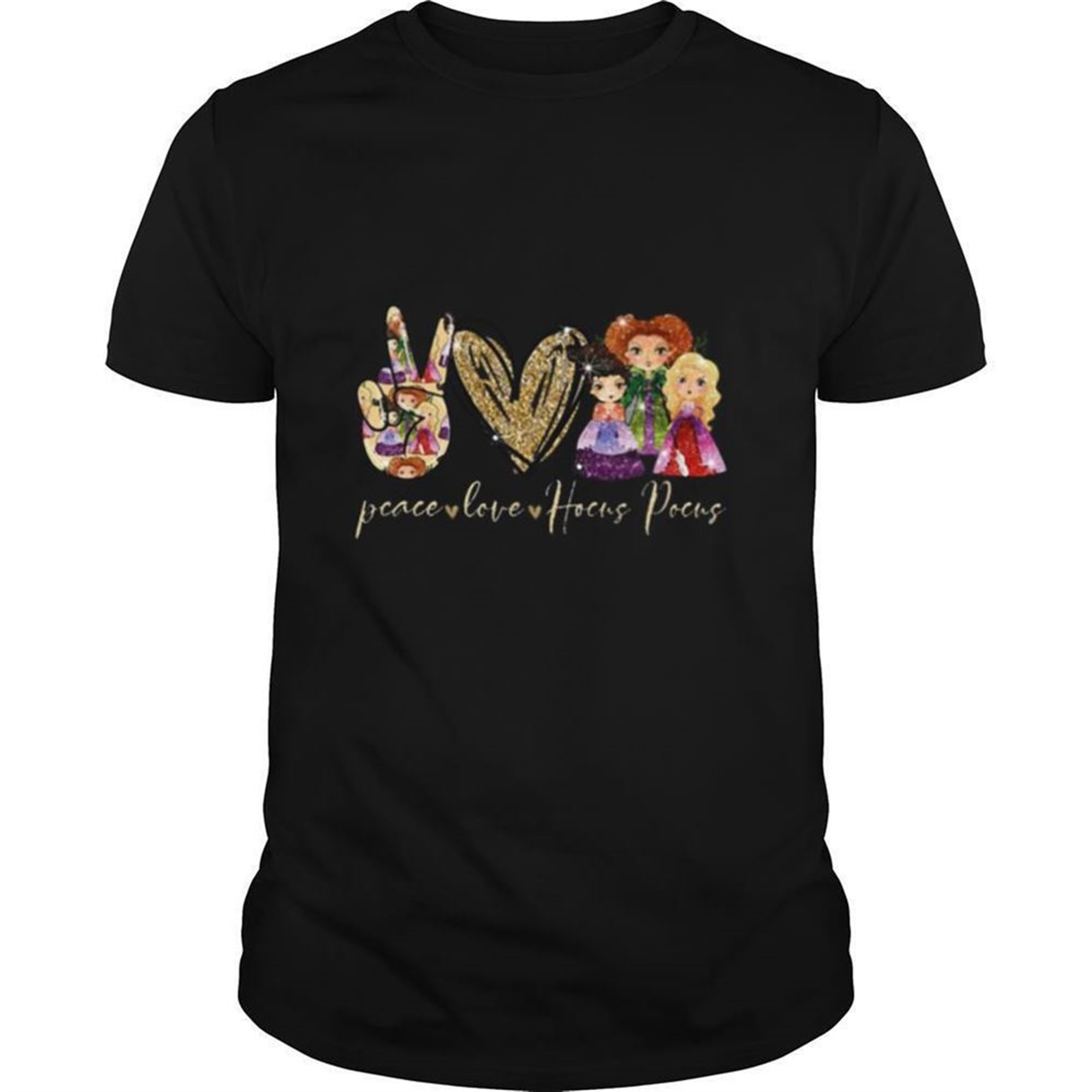 Peace Love Hocus Pocus Halloween Shirt