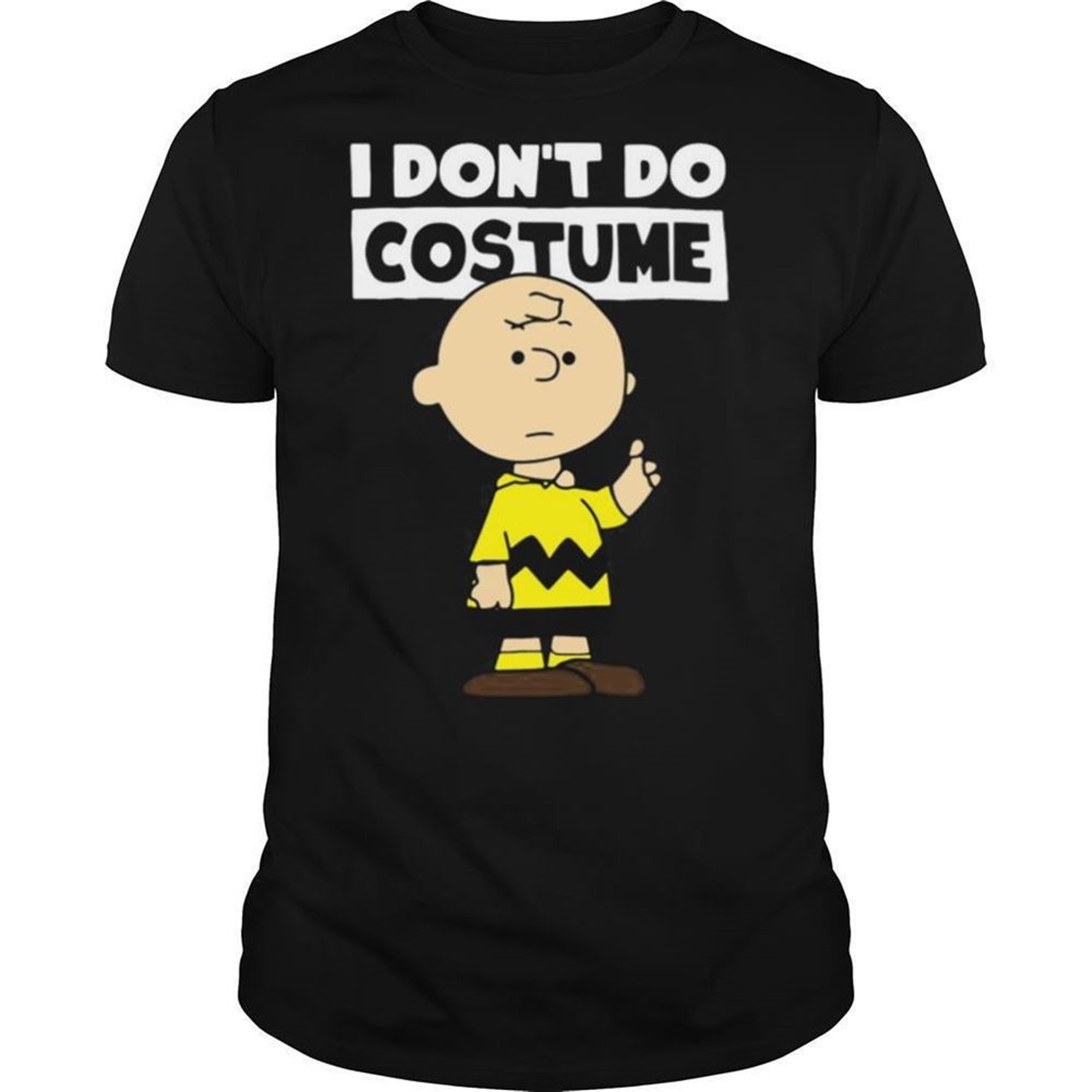 Peanuts Charlie Brown I Dont Do Costume Halloween Shirt