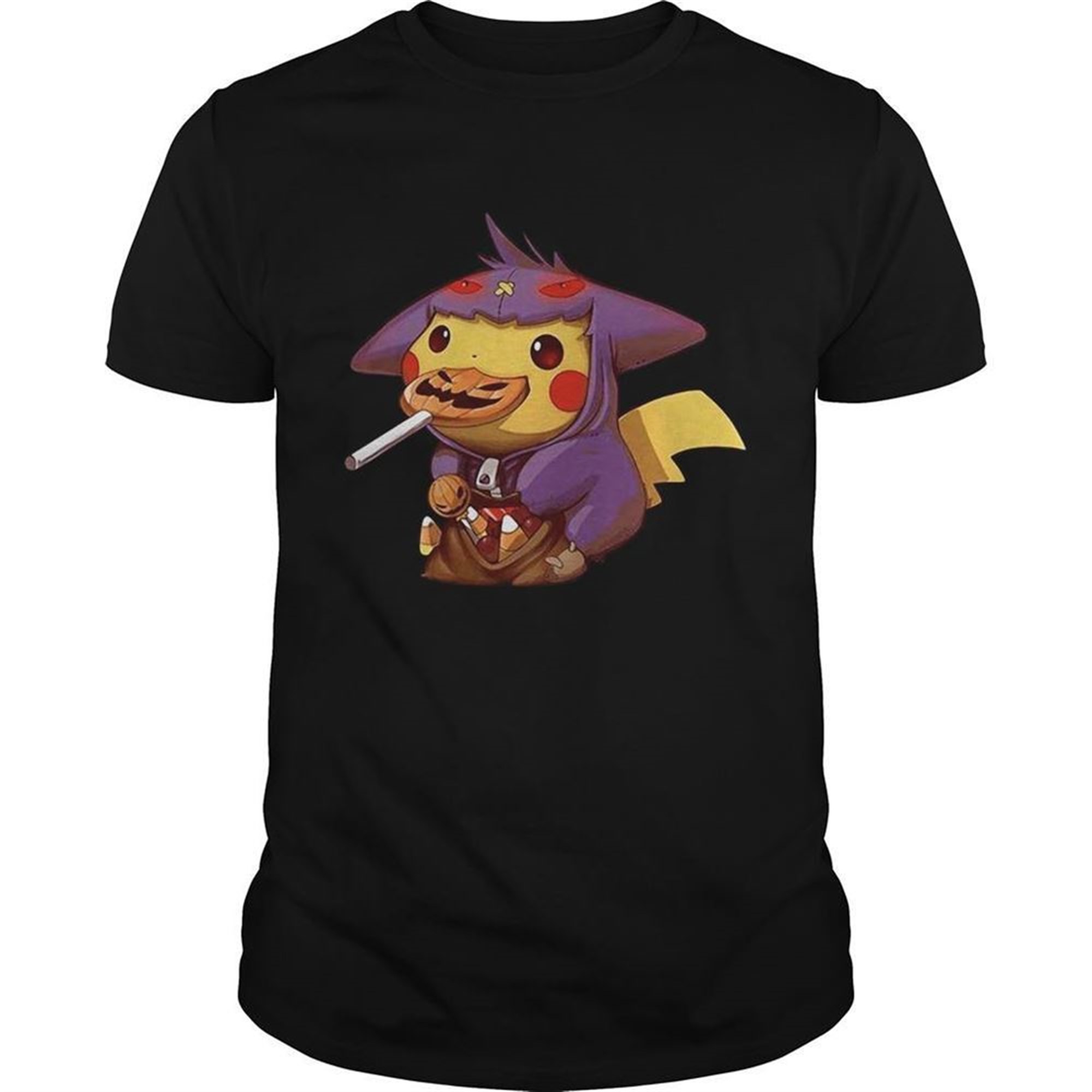 Pikachu Gengar Halloween Trick Or Treat Costume Shirt