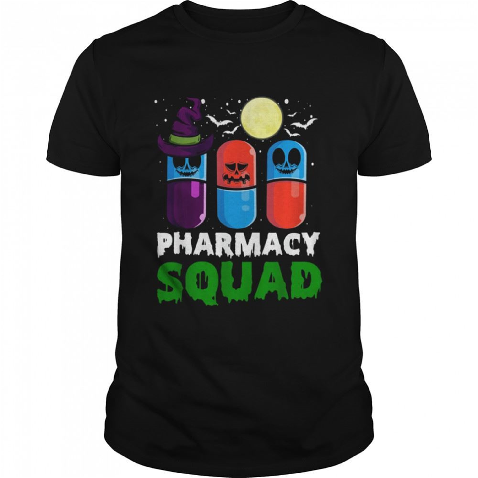 Pills Pharmacist Costume Halloween Pharmacy Squad T-shirt