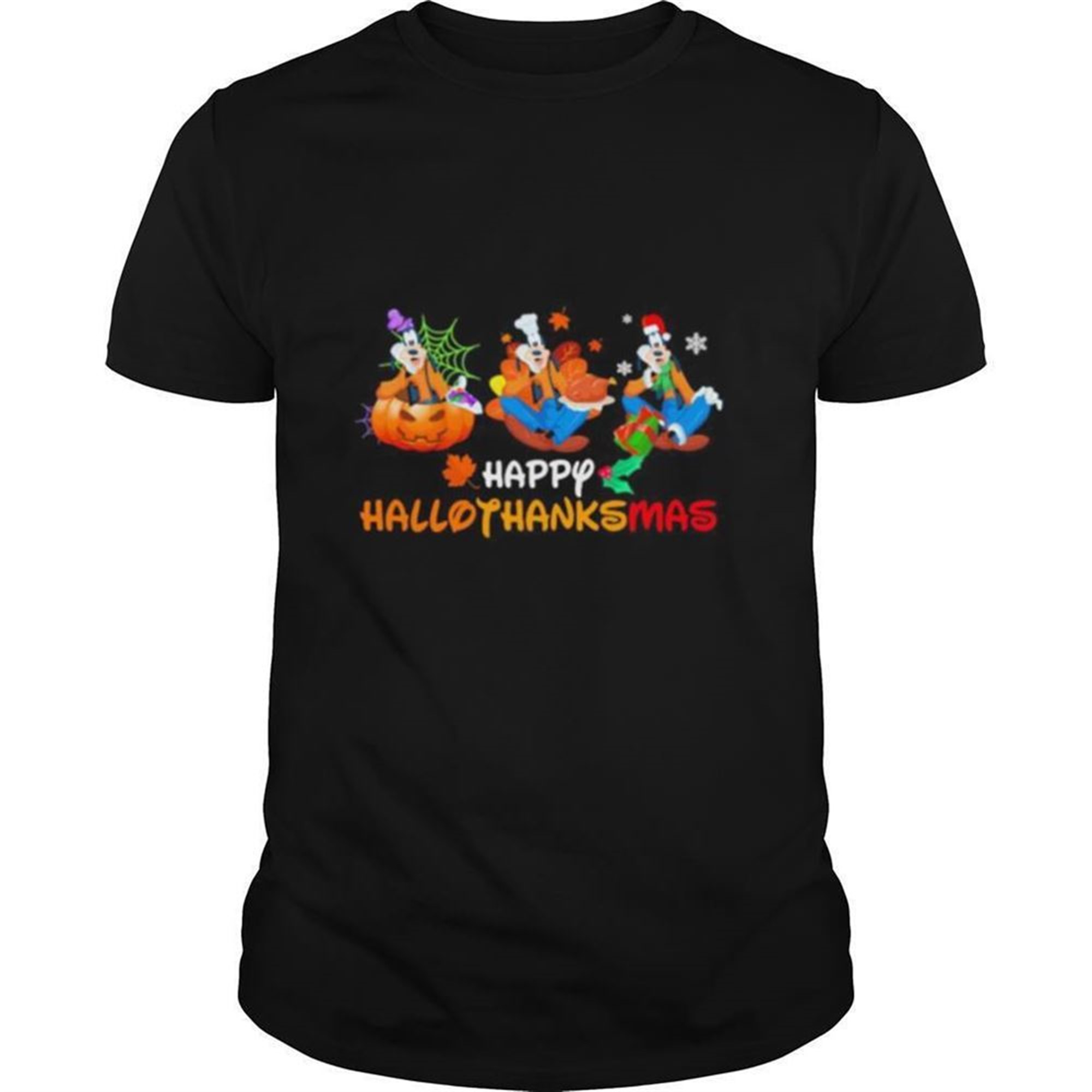 Pluto Happy Hallothanksmas Halloween Thanksgiving Christmas Shirt