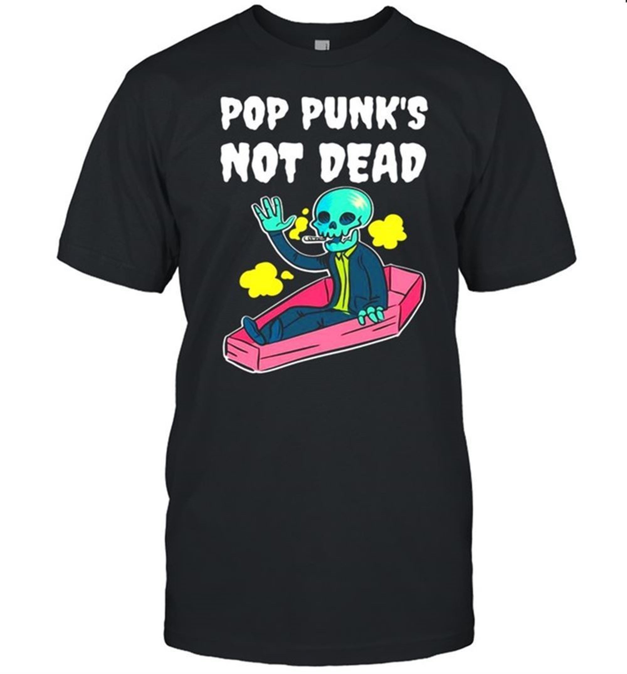 Pop Punks Not Dead Coffin Halloween T-shirt