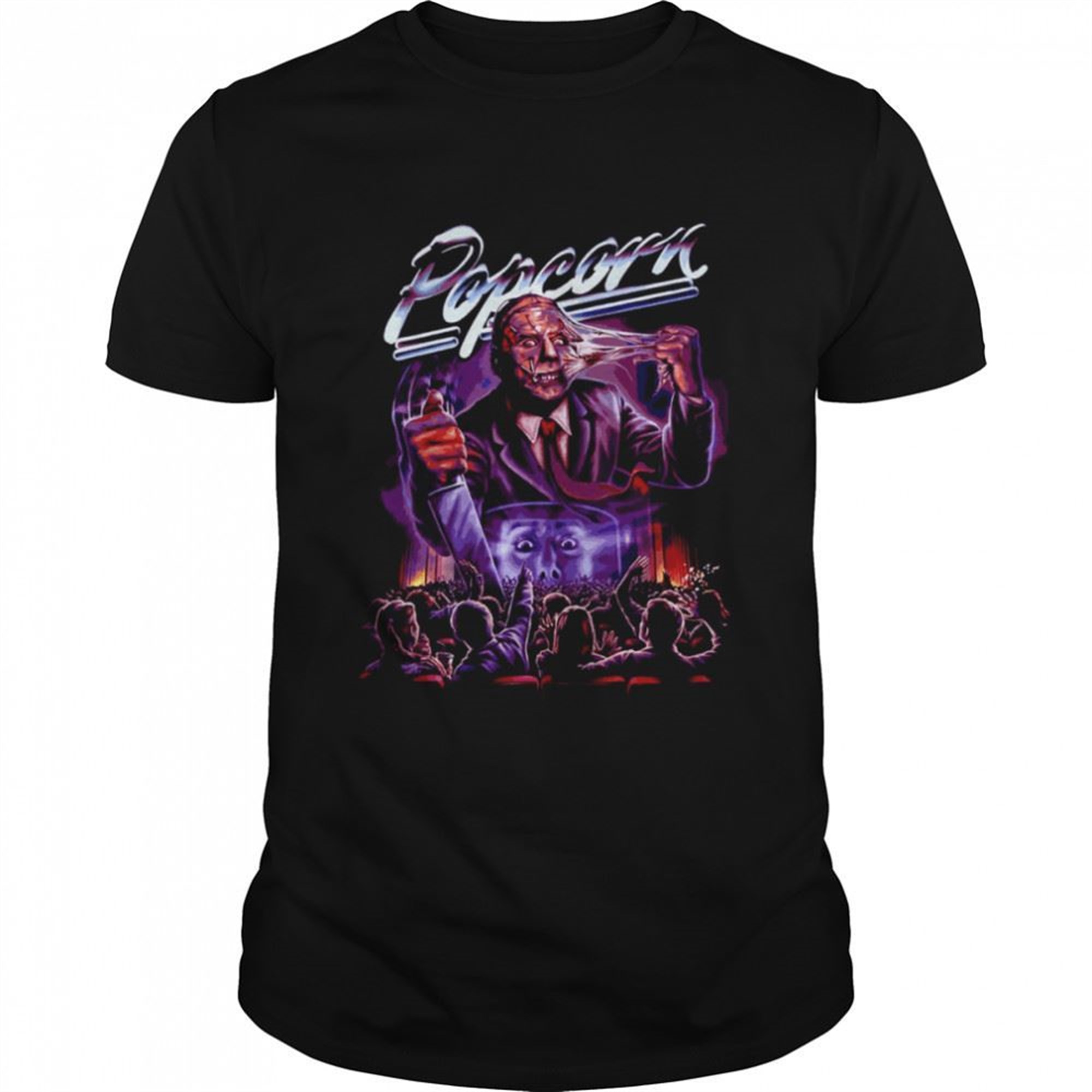 Popcorn Howwor Movie Michael Myers Halloween Shirt