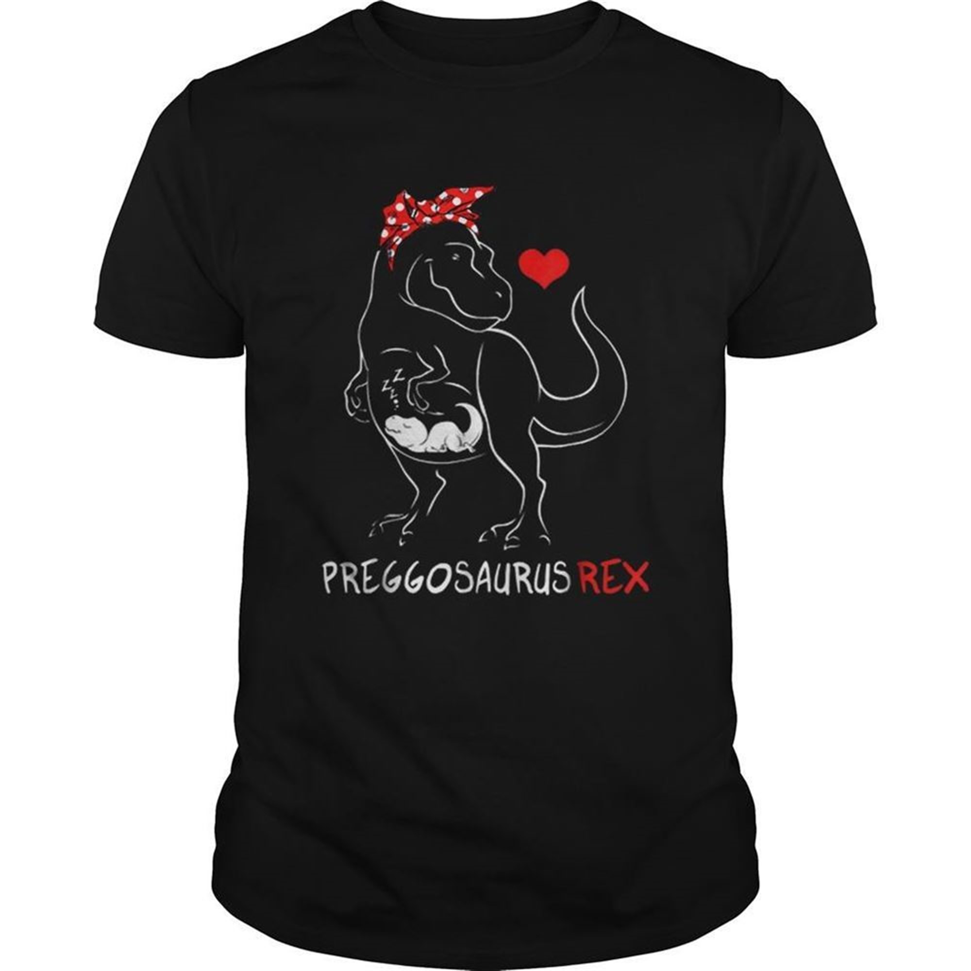 Preggosaurus Funny Dinosaur Pregnancy Halloween Shirt