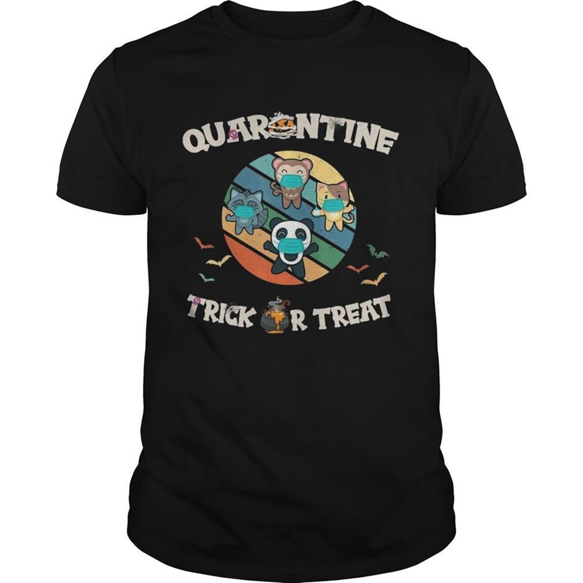 Premium Halloween Trick Or Treat Cute Panda Monkey Fox Cat Costume Shirt