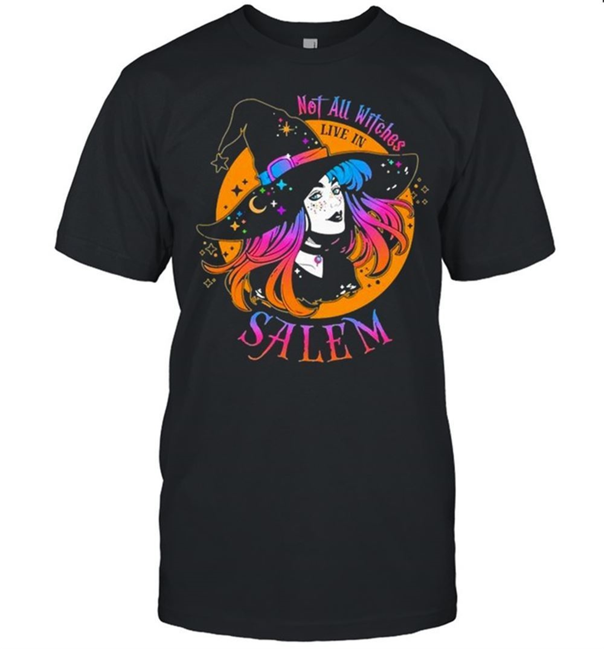 Premium Witch Girl Not All Witches Live In Salem Halloween Shirt