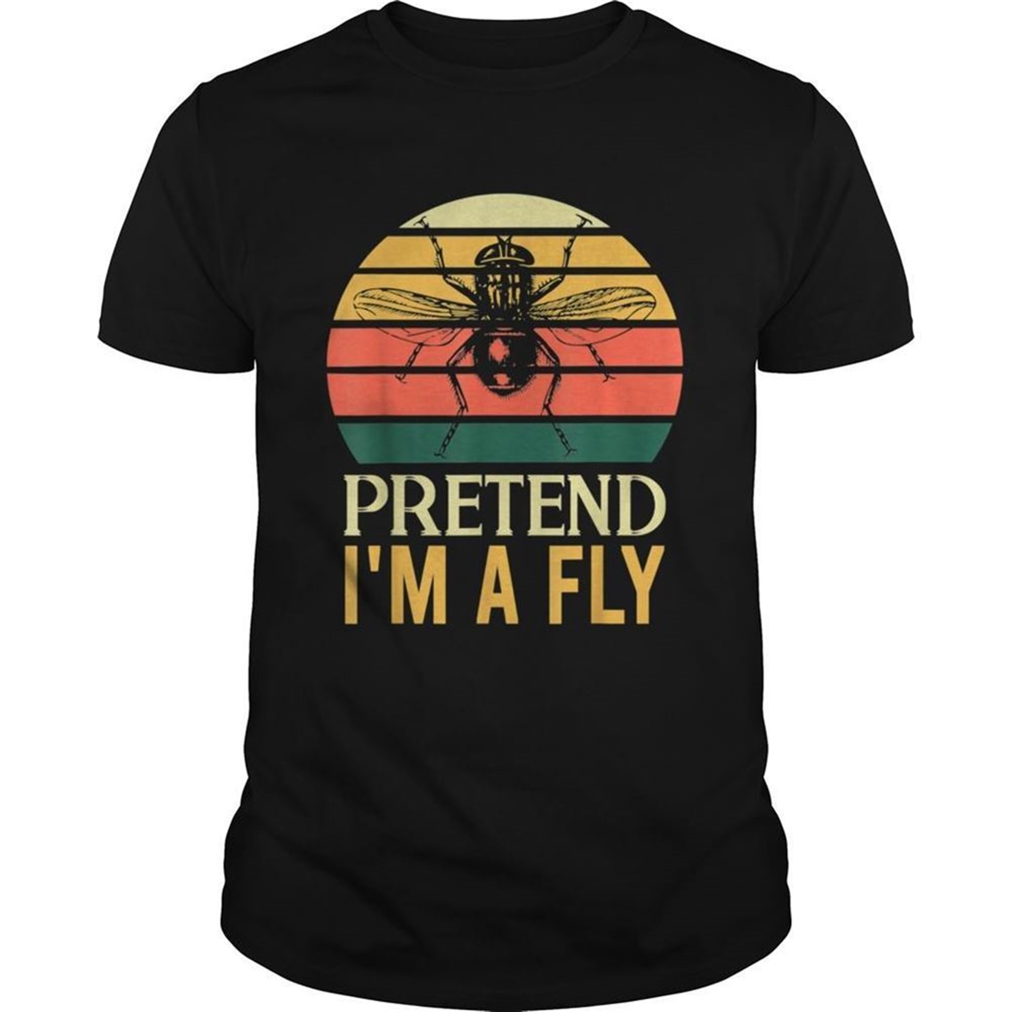 Pretend Im A Fly Lazy Halloween Vintage Retro Shirt