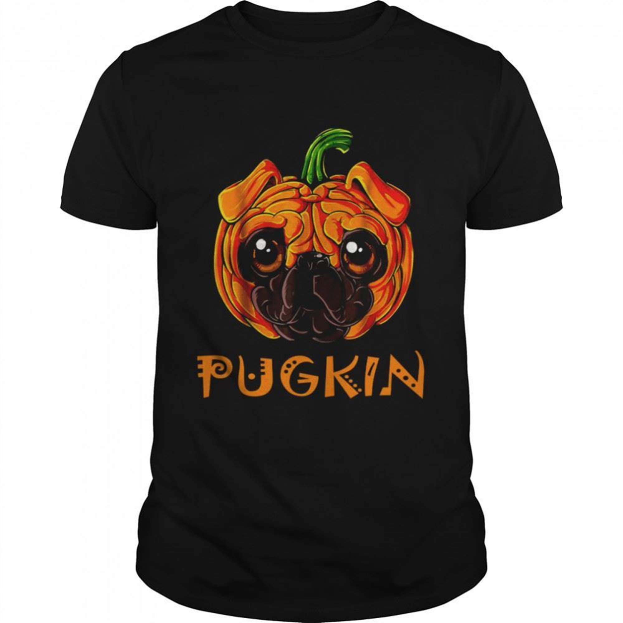 Pugkin Halloween Pug Dog Pumpkin Shirt