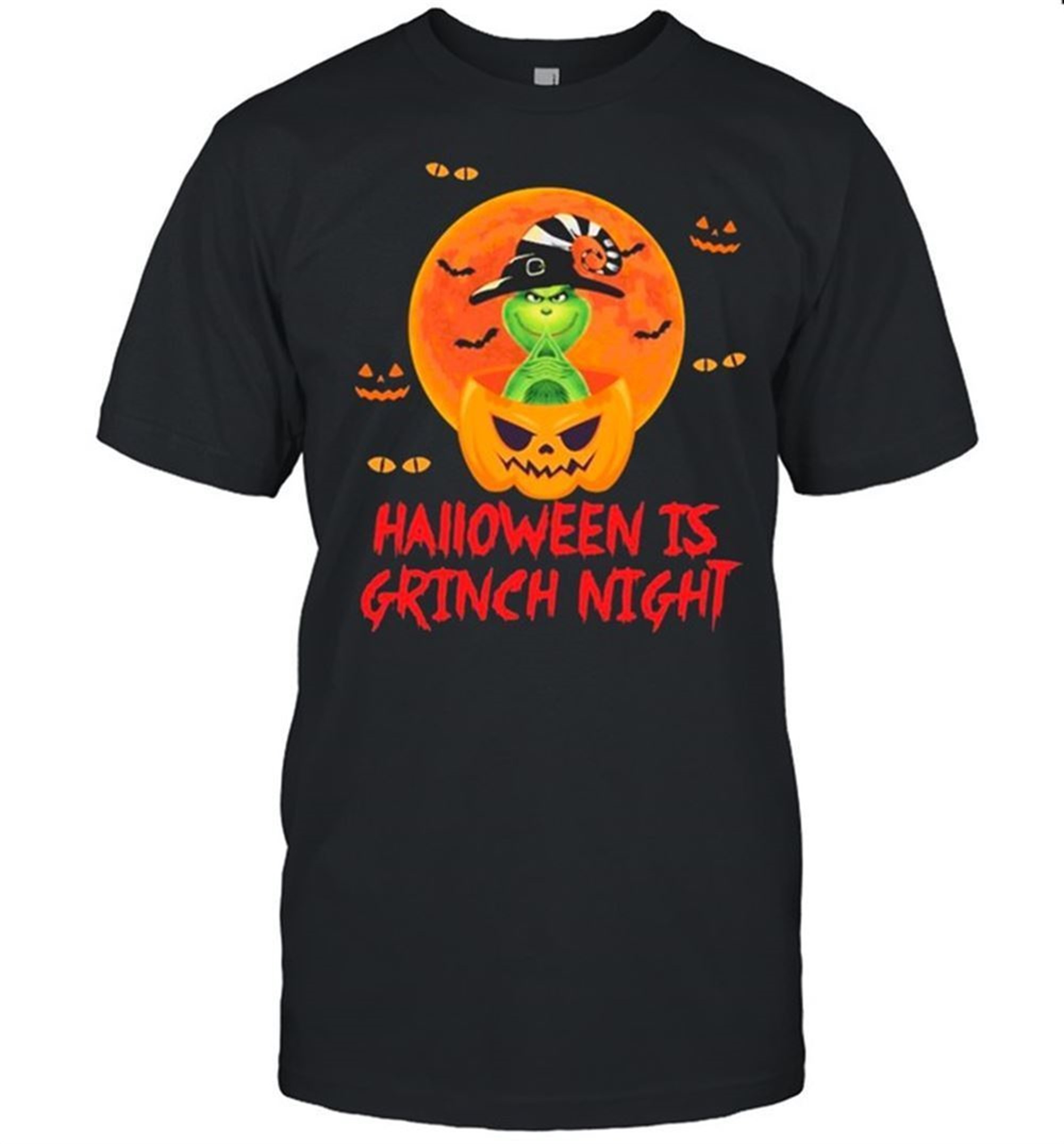 Pumpkin Halloween Is Grinch Night Shirt