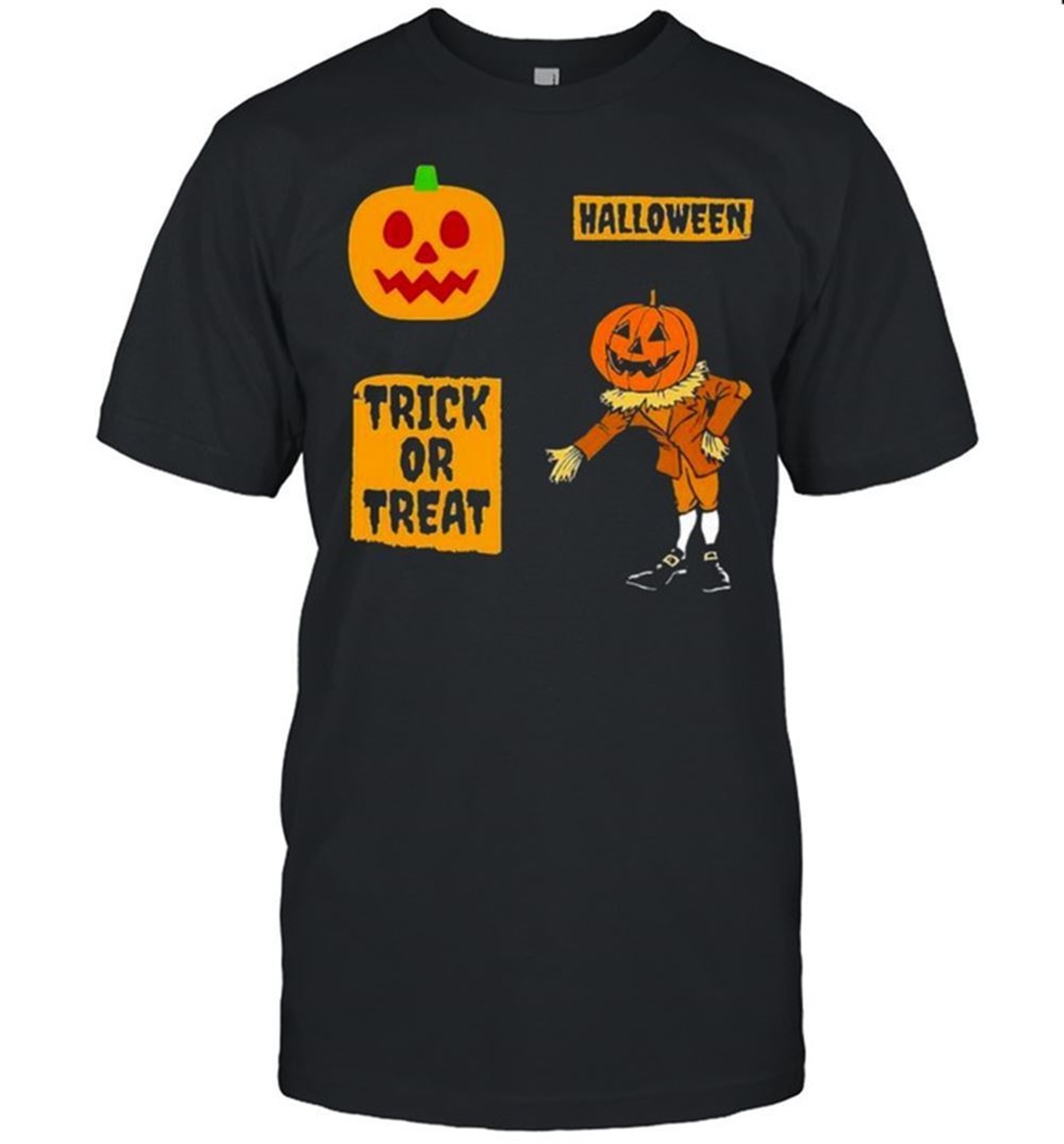 Pumpkin Halloween Trick Or Treat Shirt