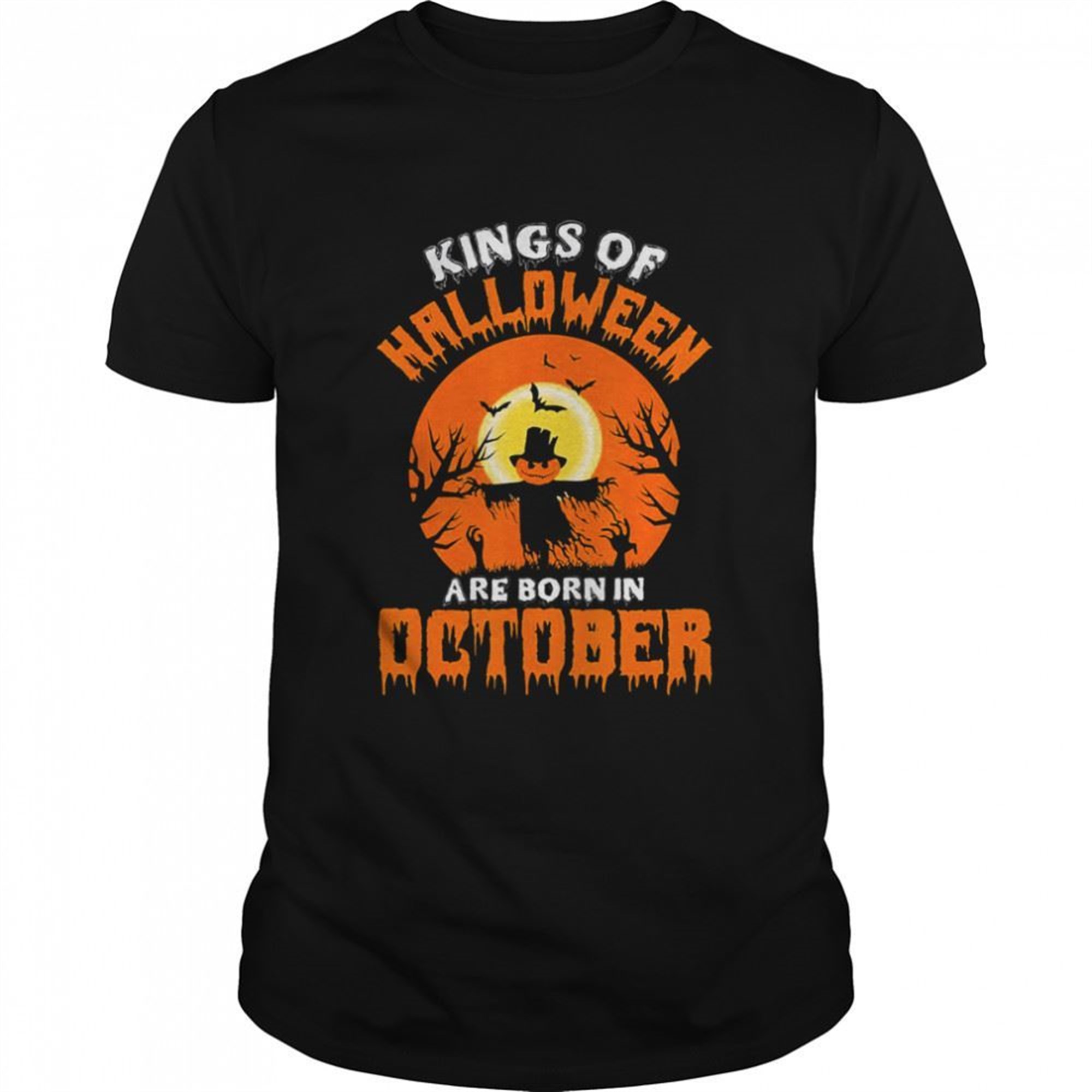 Pumpkin Kings Of Halloween Are Born In October Shirt