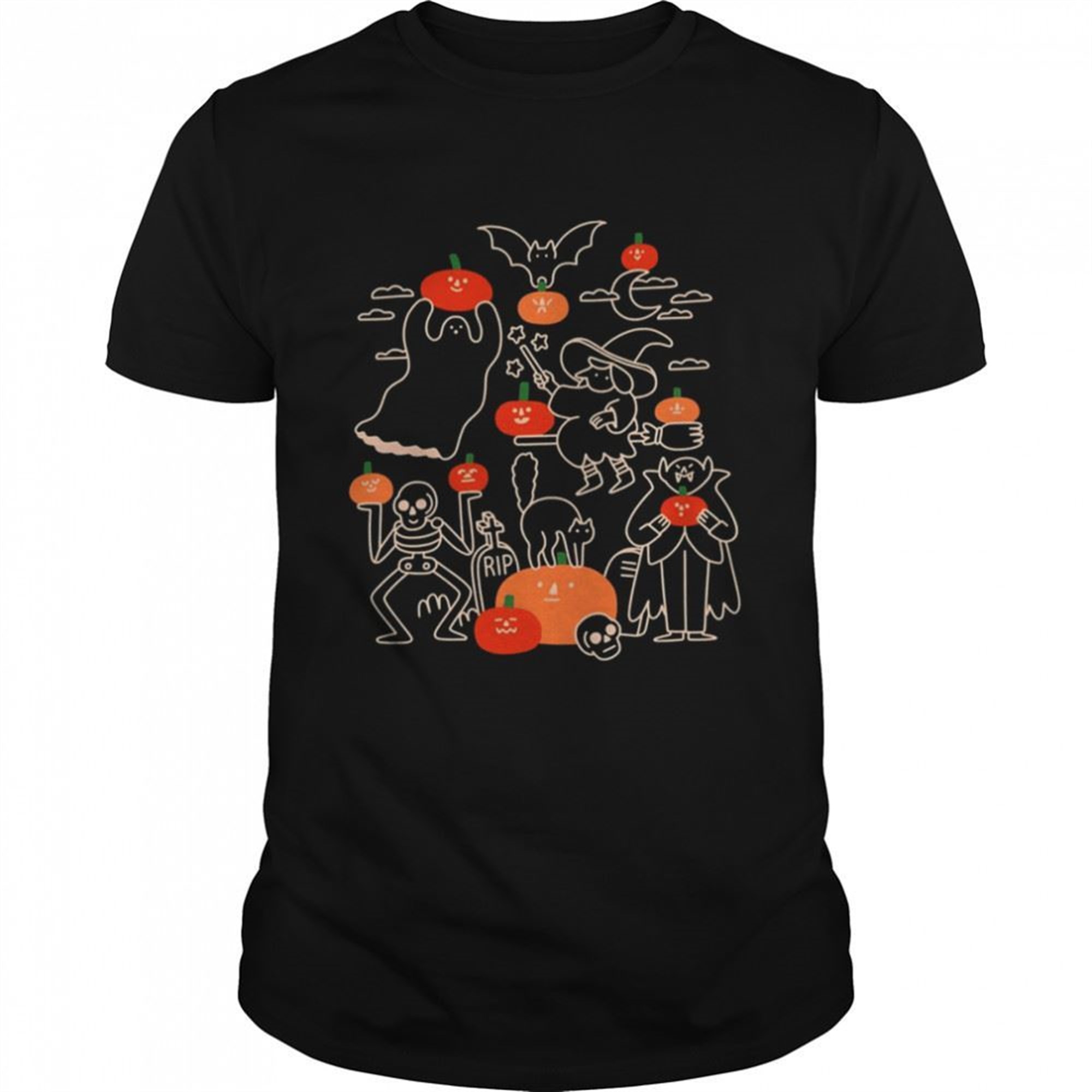 Pumpkin Party Halloween Monsters Shirt