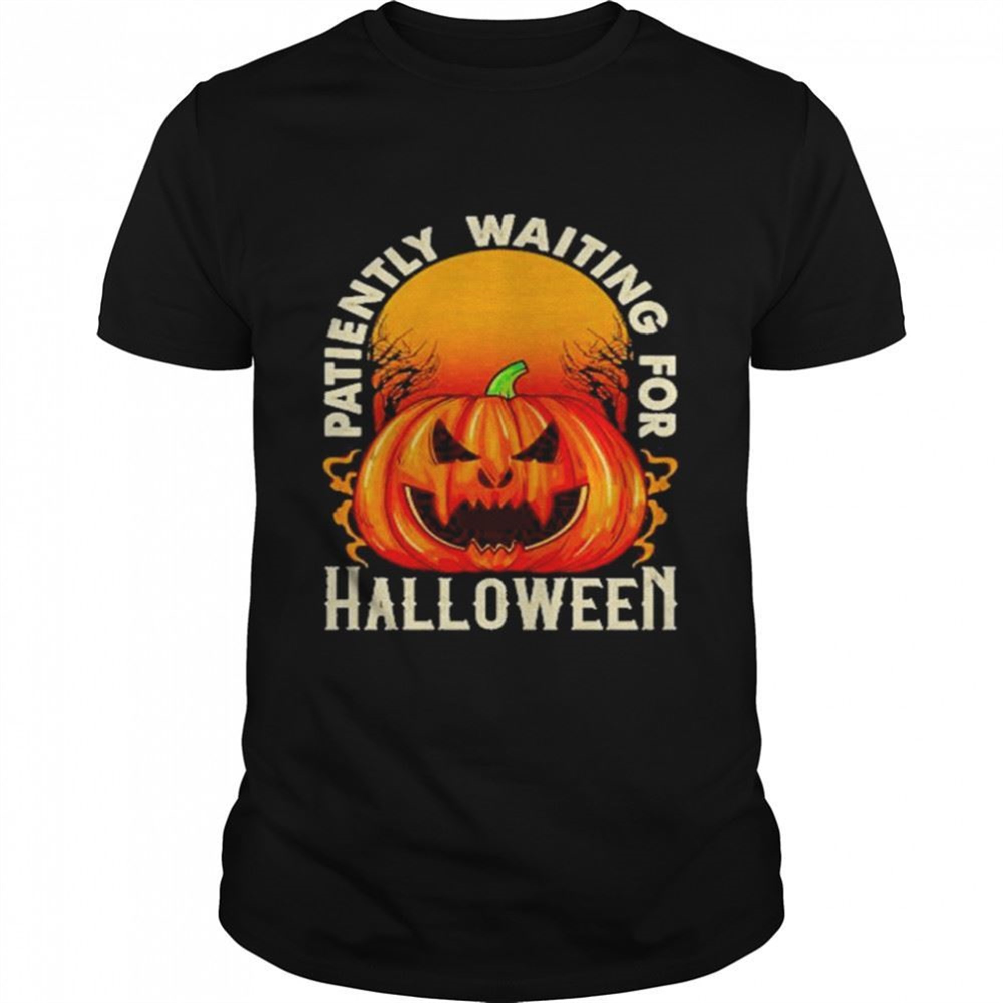 Pumpkin Patiently Waiting For Halloween Shirt