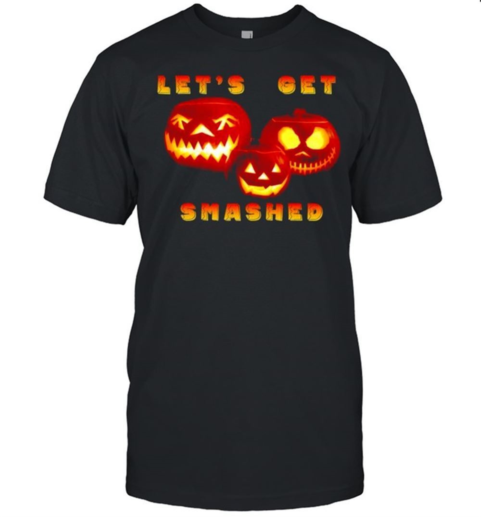 Pumpkins Lets Get Smashed Halloween Shirt